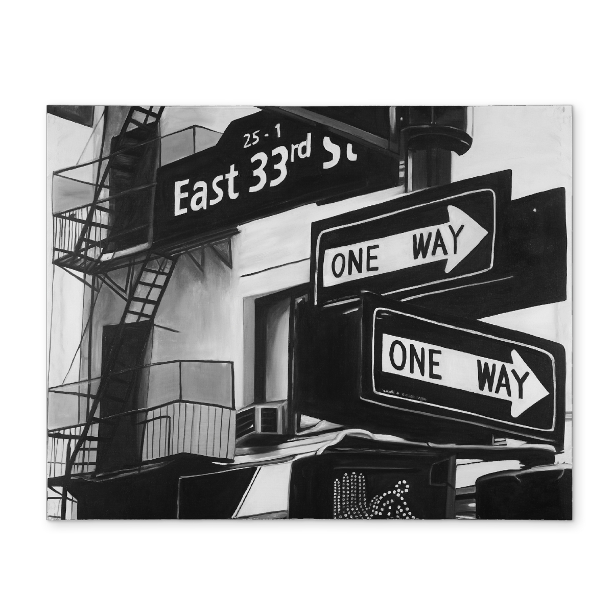 Picture of Begin Home Decor CPPM14188NL3IM 14 x 18 in. York City Signs White Placemat - Polyester Home Decor