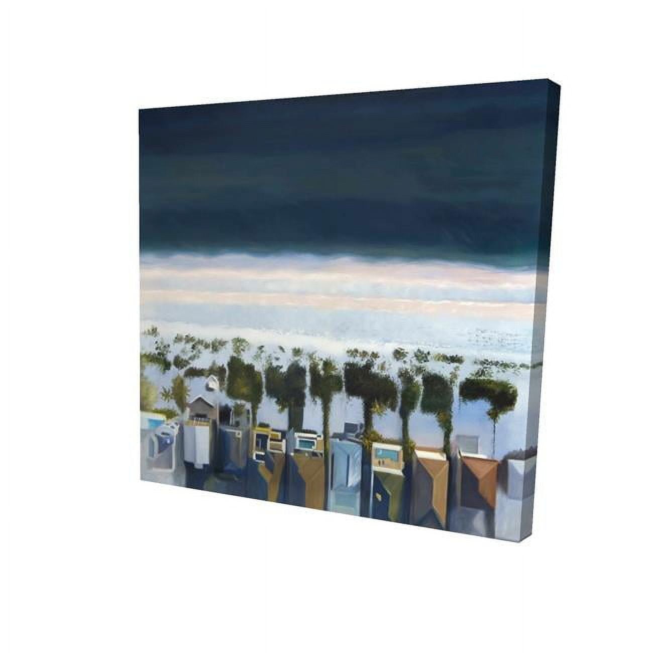 32 x 32 in. Birds Eye View of Beach-Print on Canvas