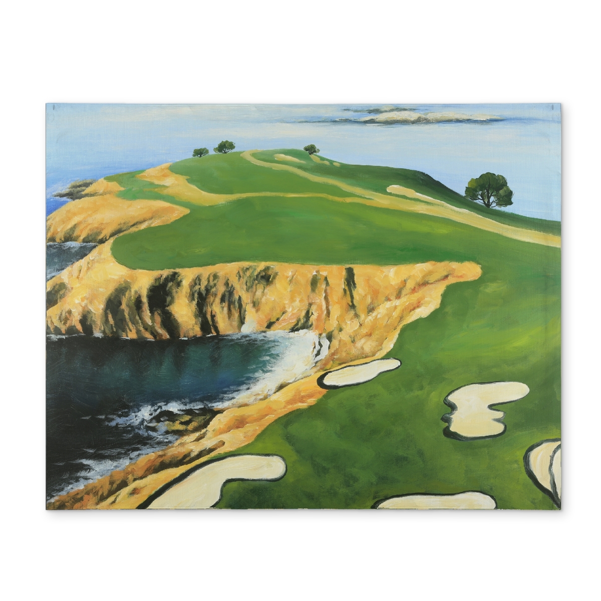 CPPM1418XSI320 14 x 18 in. Pebble Beach Golf Links Blue Coastal Placemat - Home Decor