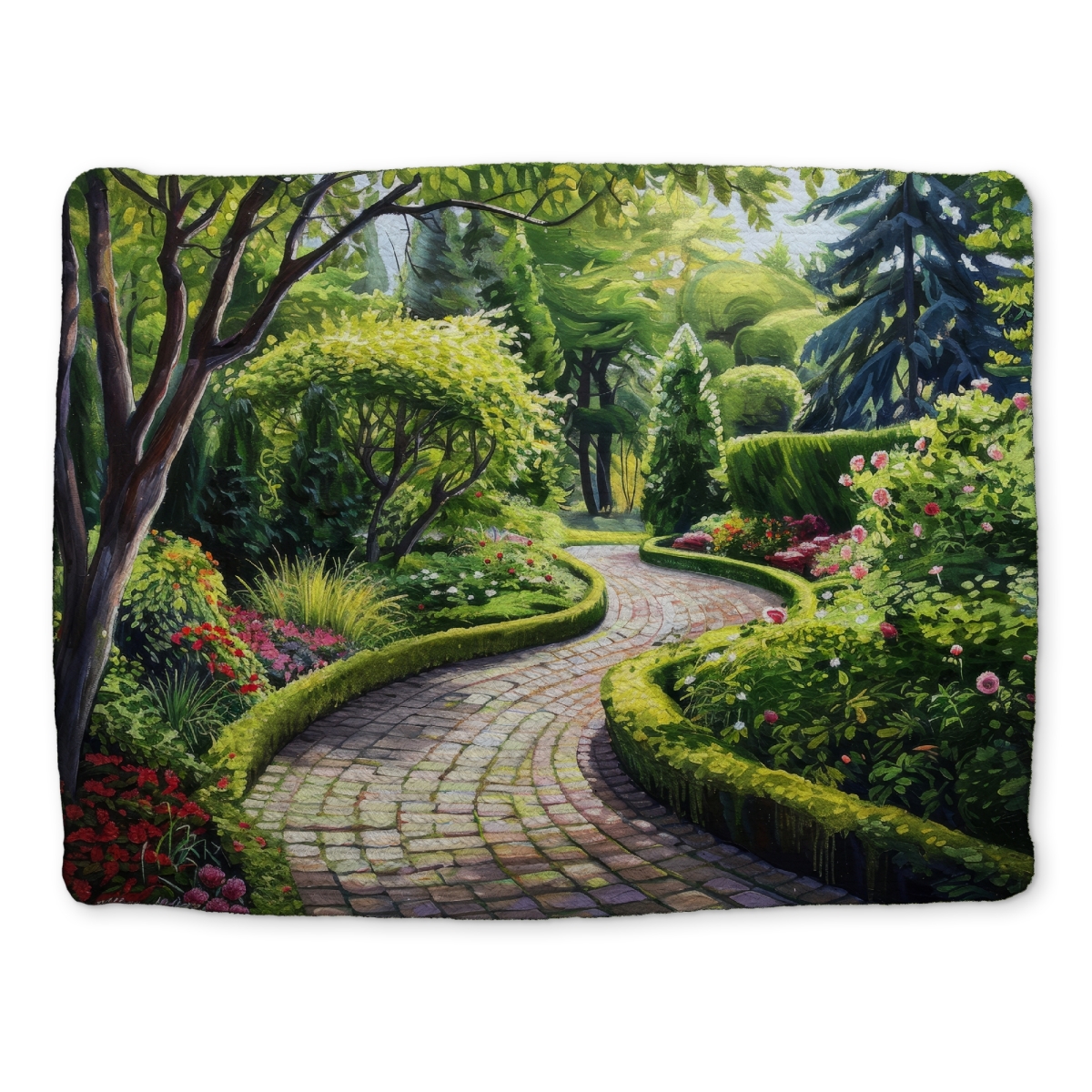 Picture of Begin Home Decor CBPM1418F6N3E2 14 x 18 in. Garden Path Yellow Braided Polyester Placemat - Home Decor