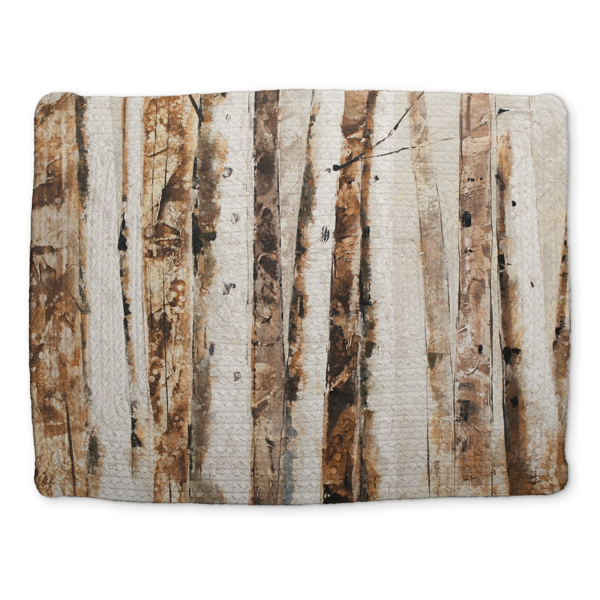 Picture of Begin Home Decor CBPM1418P0XQQZ 14 x 18 in. Abstract Forest Brown Trees Polyester Placemat - Home Decor