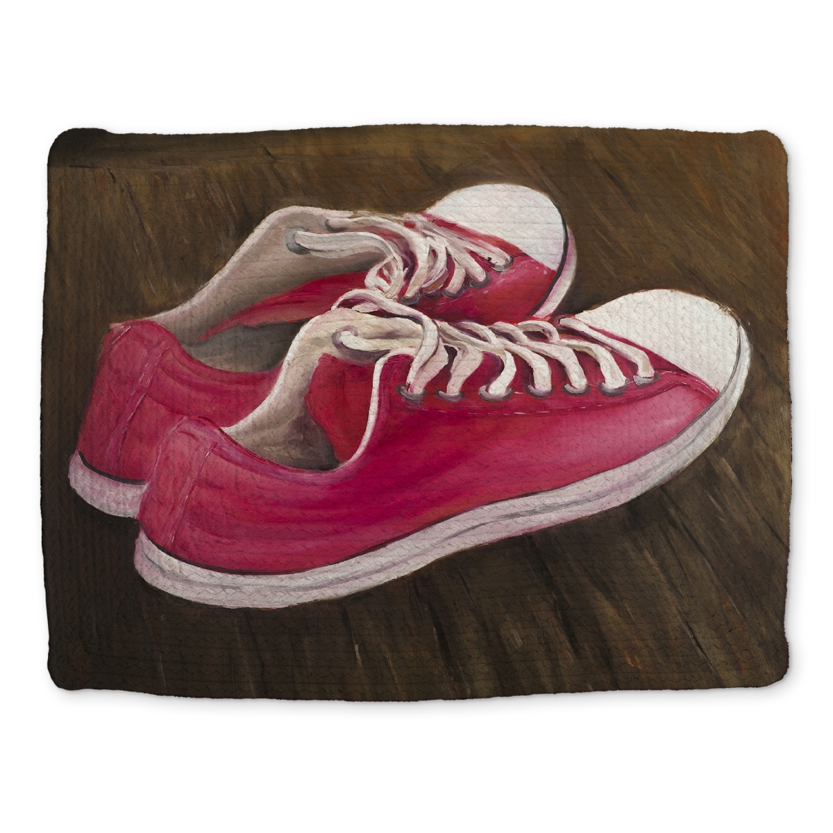 Picture of Begin Home Decor CBPM1418BPA19D 14 x 18 in. Brown Shoes Braided Polyester Placemat - Sneakers Home Decor
