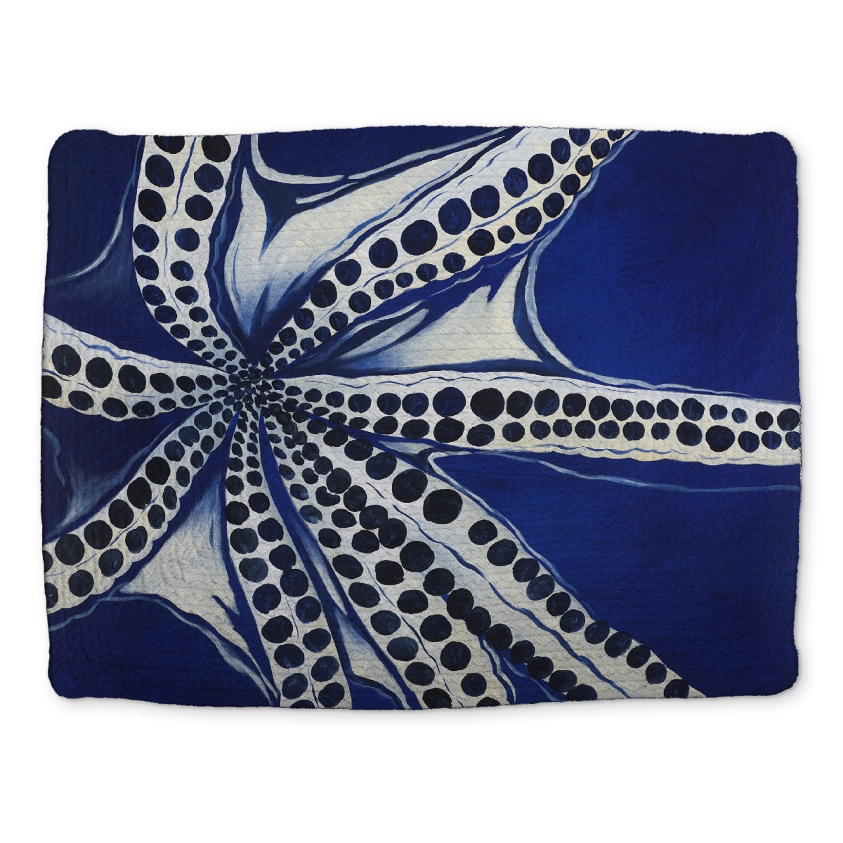 Picture of Begin Home Decor CBPM1418NTWUMP 14 x 18 in. Swimming Octopus Braided Polyester Placemat - Aquatic Decor