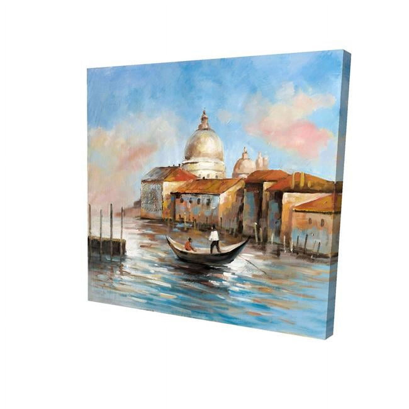 32 x 32 in. Two Europeans on A Gondola-Print on Canvas