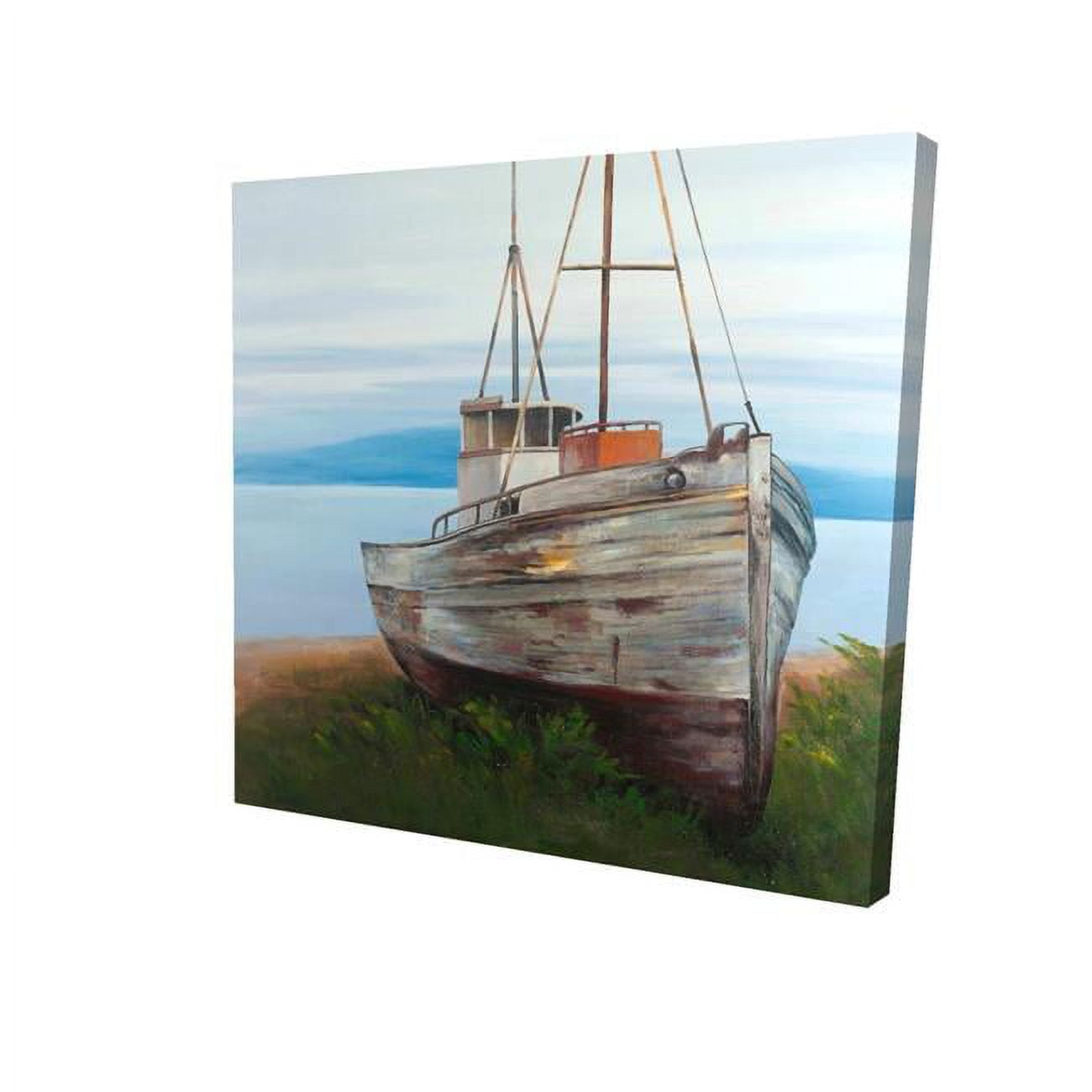 32 x 32 in. Old Abandoned Boat-Print on Canvas