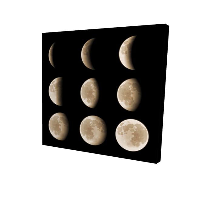 32 x 32 in. Eclipse In Nine Phases-Print on Canvas