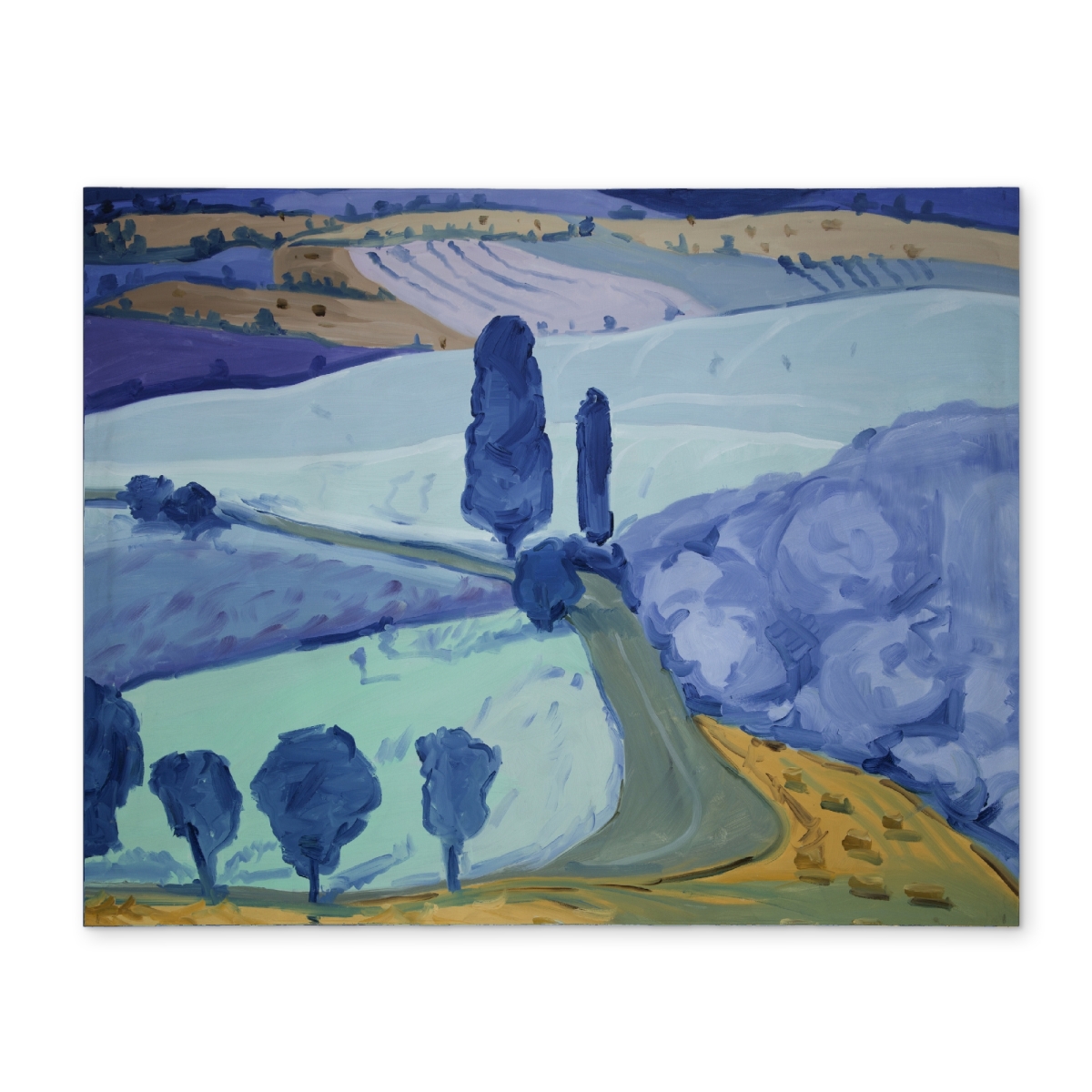 Picture of Begin Home Decor CPPM14189OKU4V 14 x 18 in. Tuscany Field Blue Scenic Landscapes Polyester Placemat Decor