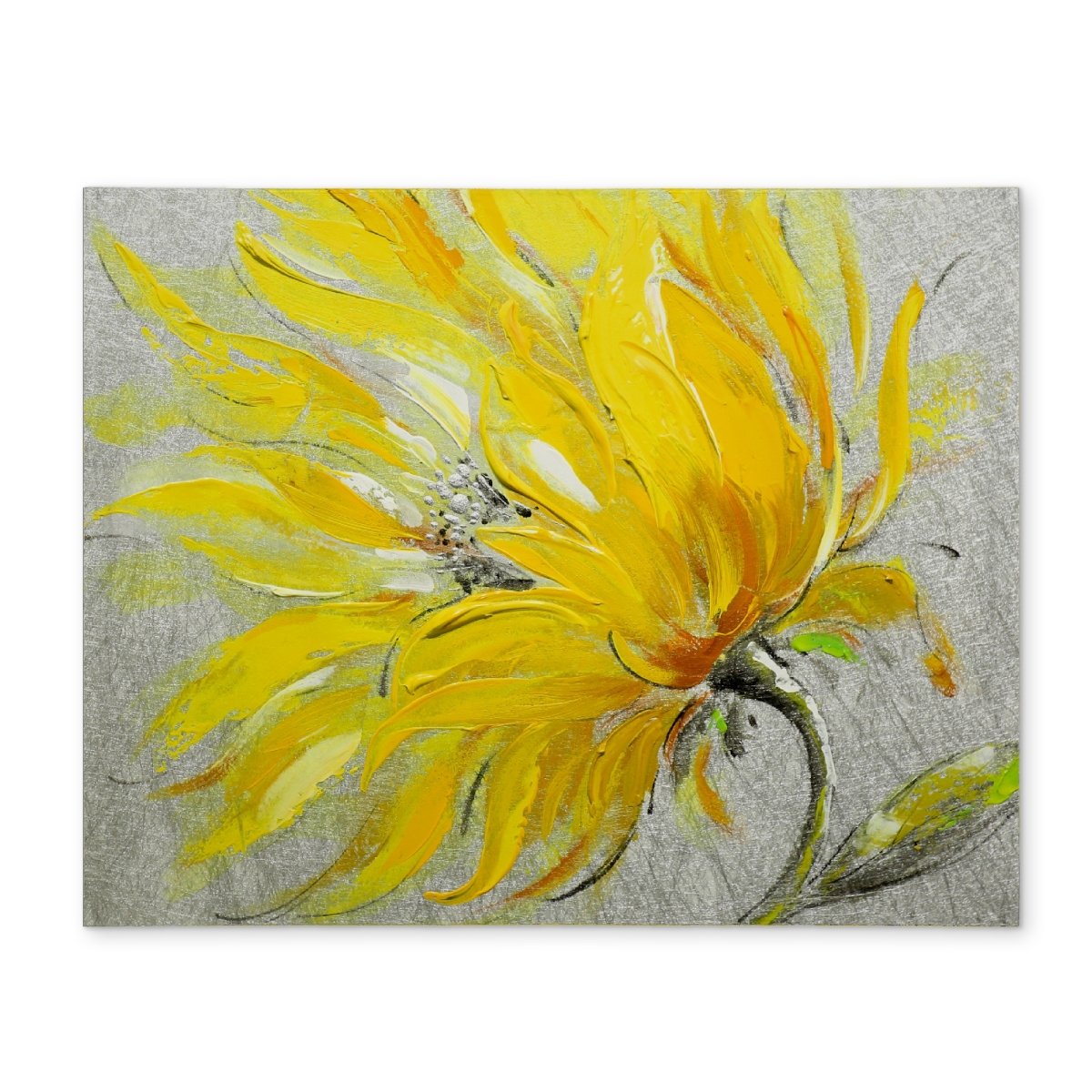Picture of Begin Home Decor CPPM1418ZTIO63 14 x 18 in. Yellow Flower Botanical Floral Placemat - Home Decor Polyester