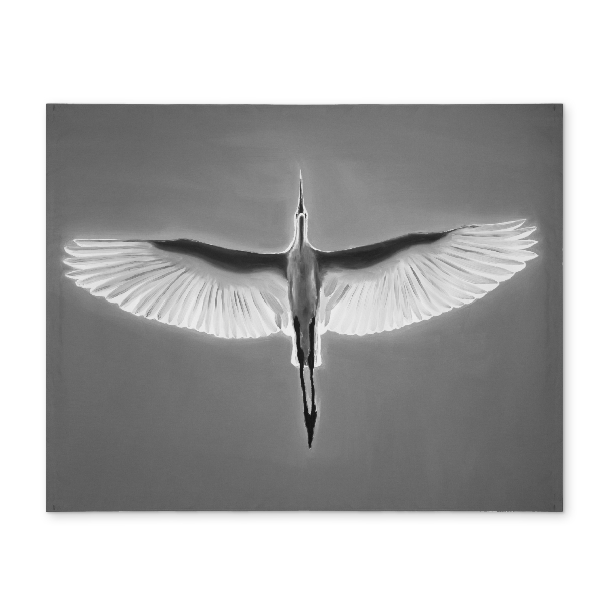 Picture of Begin Home Decor CPPM14188L9DSJ 14 x 18 in. White Bird Placemat - Great Blue Heron in Flight Home Decor