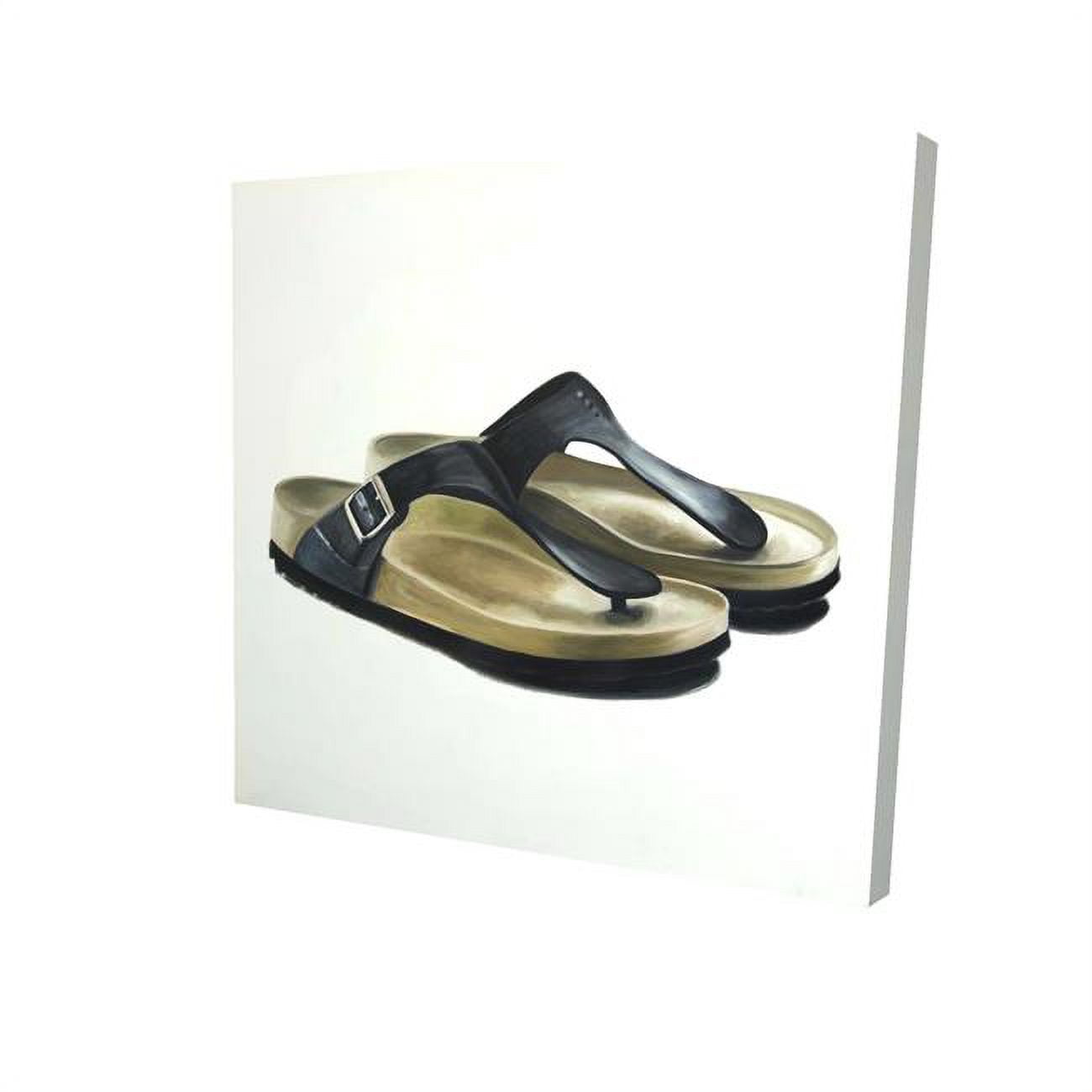 32 x 32 in. Sandals-Print on Canvas