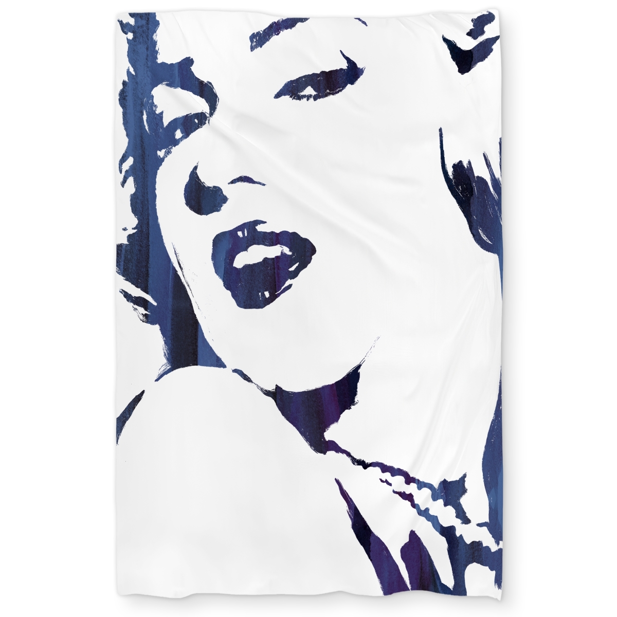 C1DCTXLW2QITGN Marilyn Monroe in Blue - Retro Figurative Twin Size Extra Long Duvet Cover - Home Decor