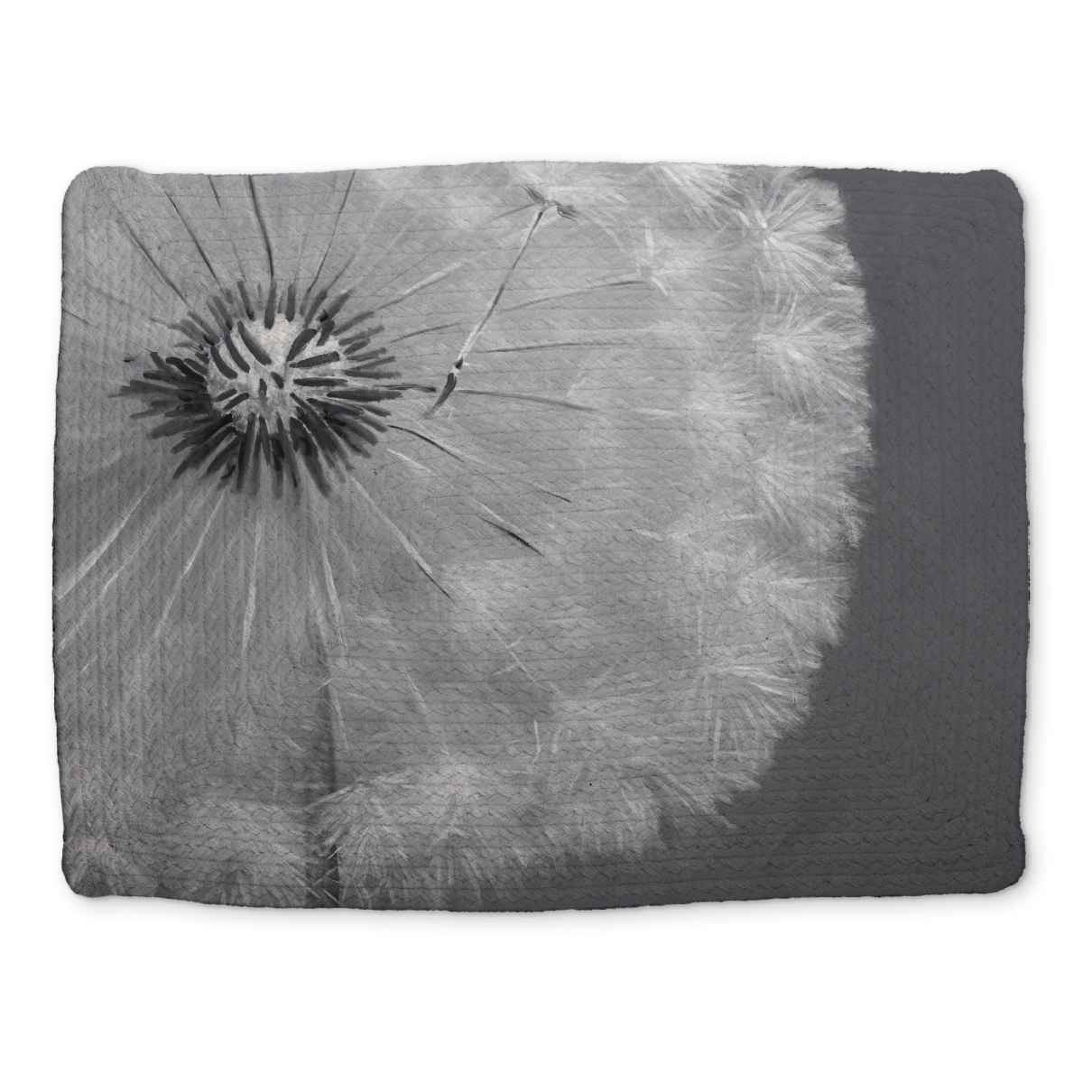 Picture of Begin Home Decor CBPM1418VZD4AV 14 x 18 in. Dandelion Puff Ball Braided Polyester Placemat - Home Decor