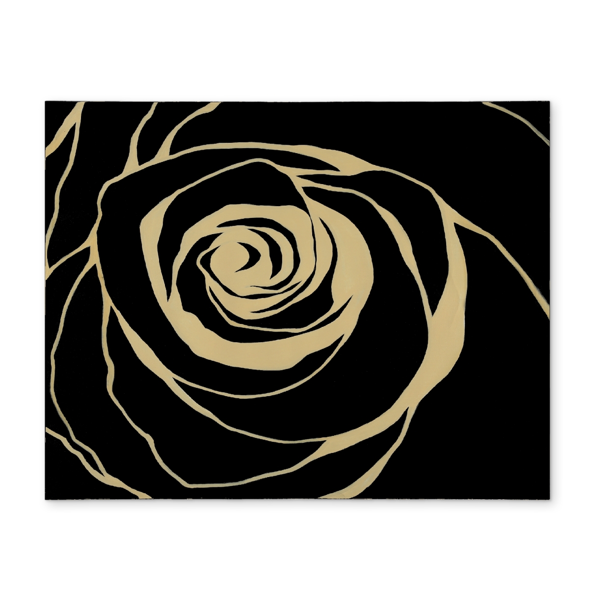 CPPM1418YYY4JB 14 x 18 in. Black Rose Polyester Placemat - Black Bedroom Flowers Decor