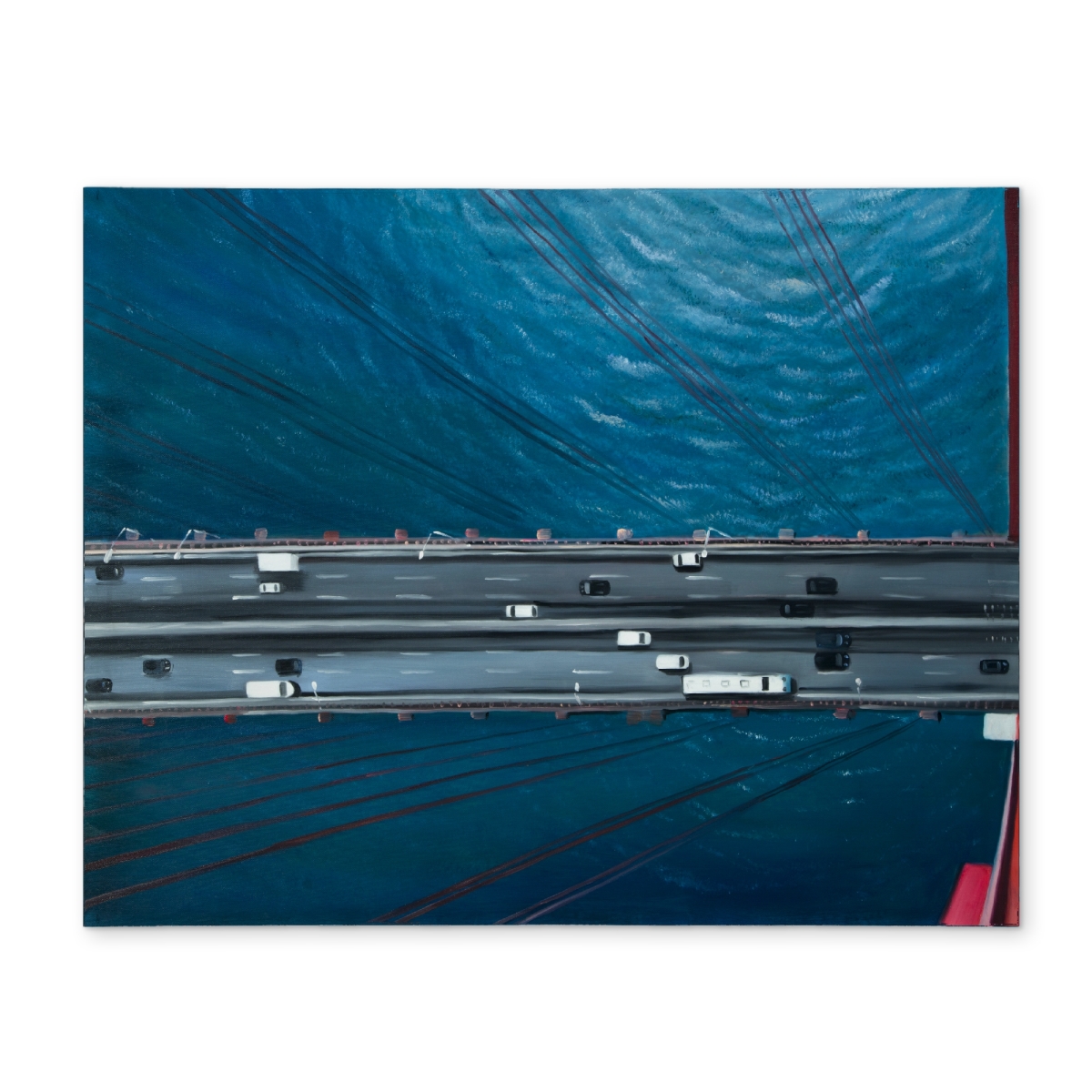 Picture of Begin Home Decor CPPM1418E0MHMS 14 x 18 in. American Bedroom Sea Polyester Placemat - Golden Gate Traffic