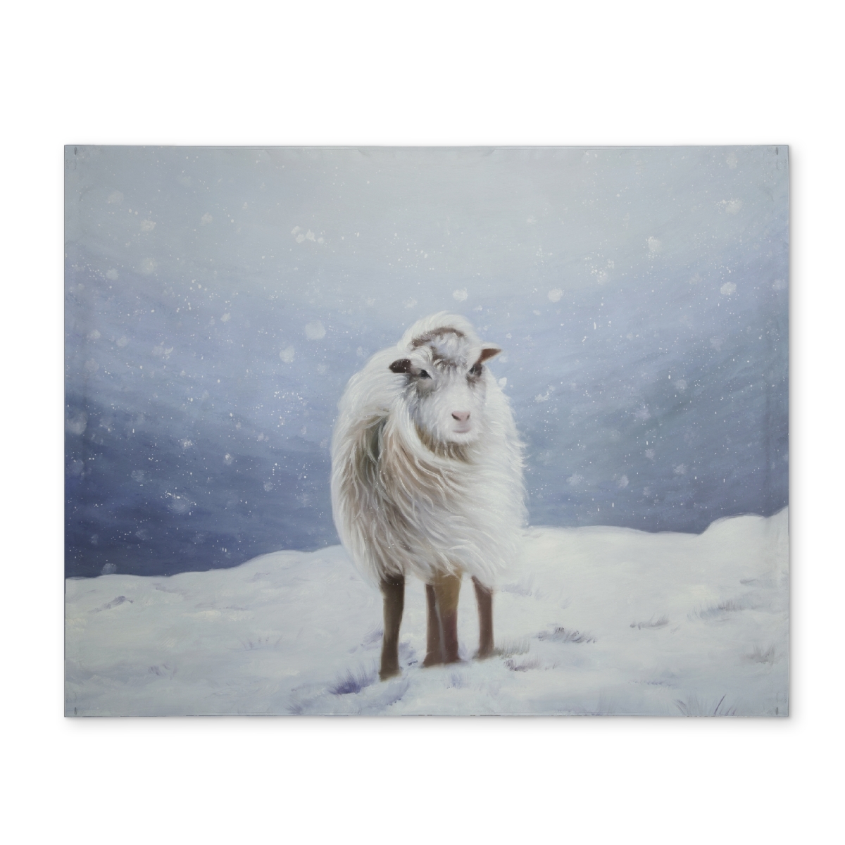 Picture of Begin Home Decor CPPM1418KLD1DT 14 x 18 in. Long Hair Sheep Blue Mountains Polyester Placemat - Home Decor