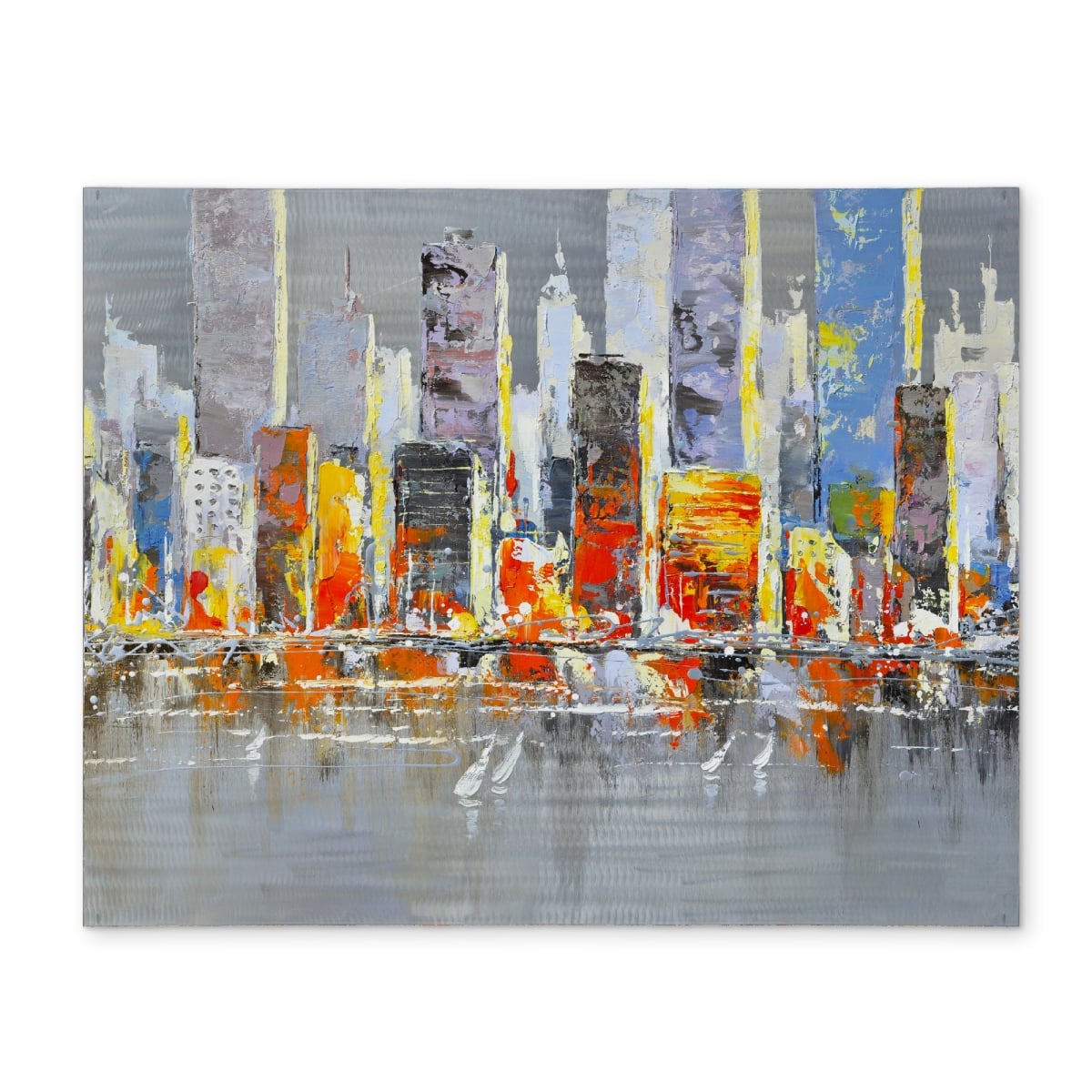 Picture of Begin Home Decor CPPM1418U4Y3UG 14 x 18 in. Color Splash Cityscape Placemat - Polyester Bedroom Decor