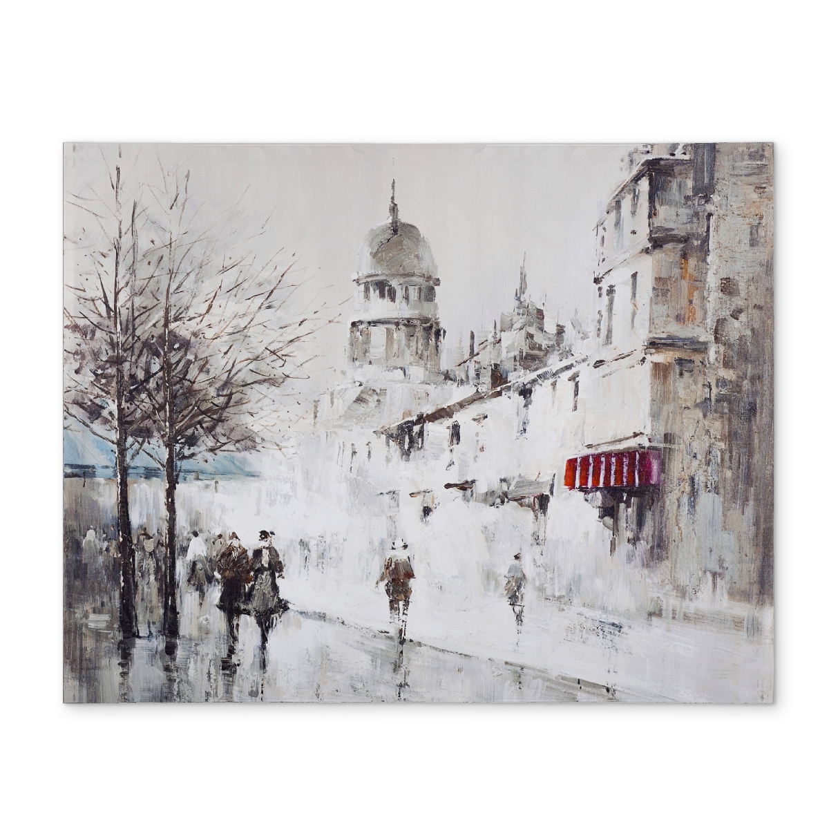 Picture of Begin Home Decor CPPM1418LXVYCR 14 x 18 in. Beige Modern Polyester Placemat - Gray City Street Home Decor