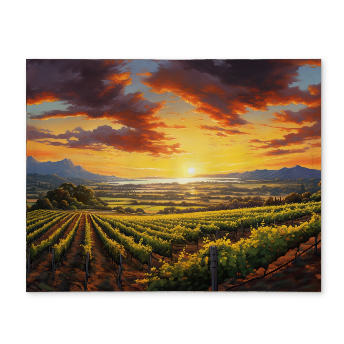 CPPM1418XYS8V6 14 x 18 in. Time To Sleep Green Trees Polyester Placemat - Home Decor