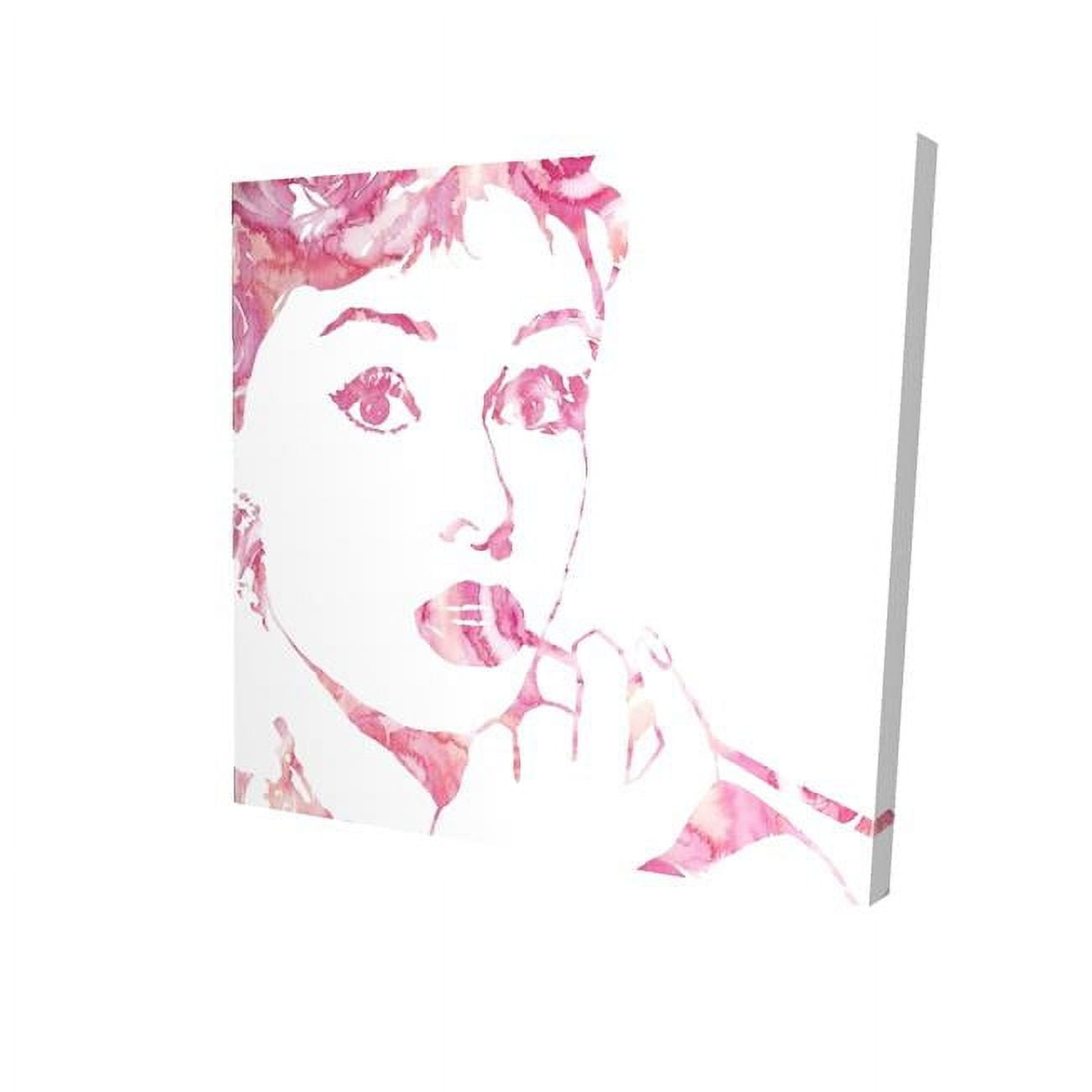 16 x 16 in. Glamor Audrey Hepburn-Print on Canvas