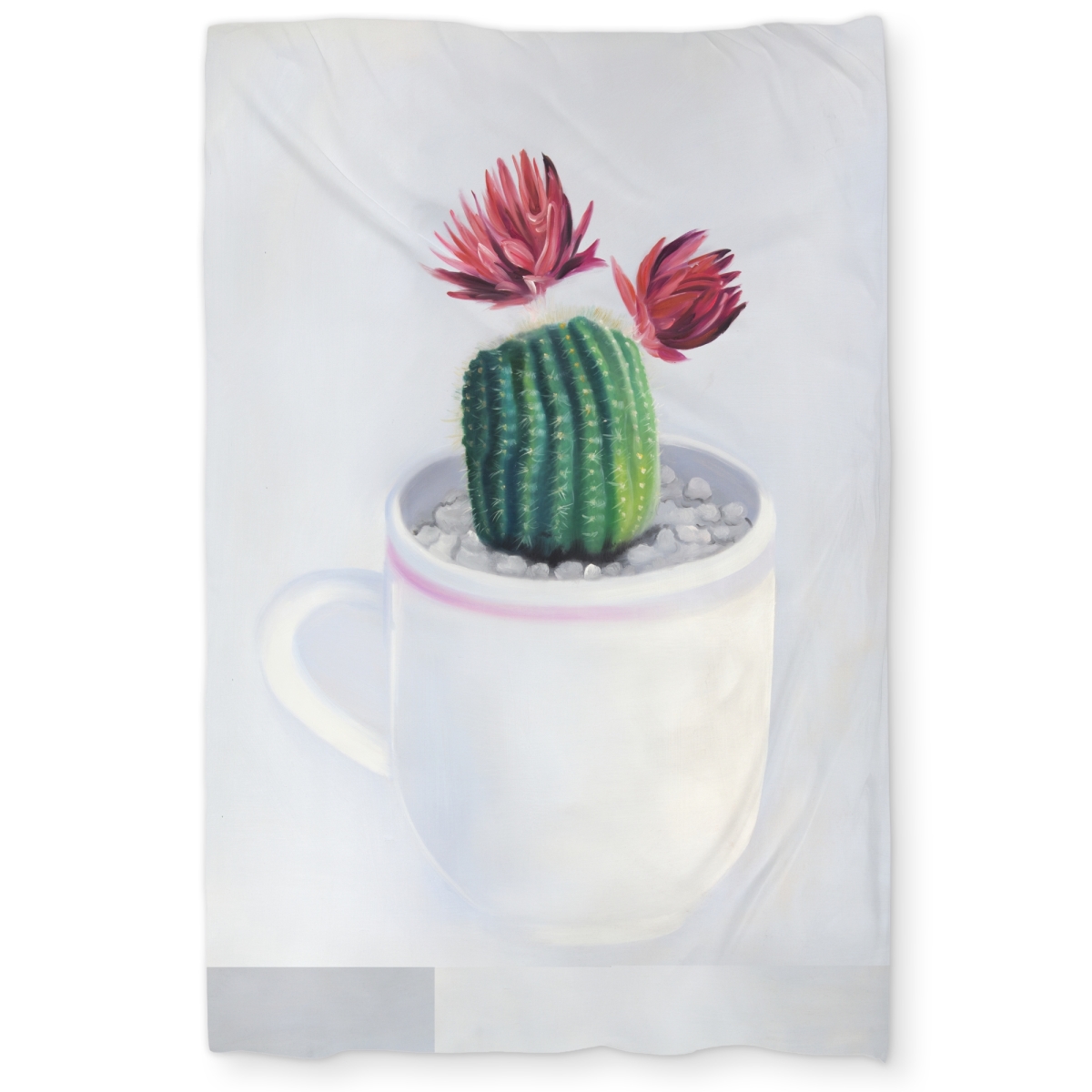 C1DCTXLWFUJ12U Mini Cactus in A Cup - Scandinavian Cactus Twin Size Extra Long Duvet Cover - Home Decor