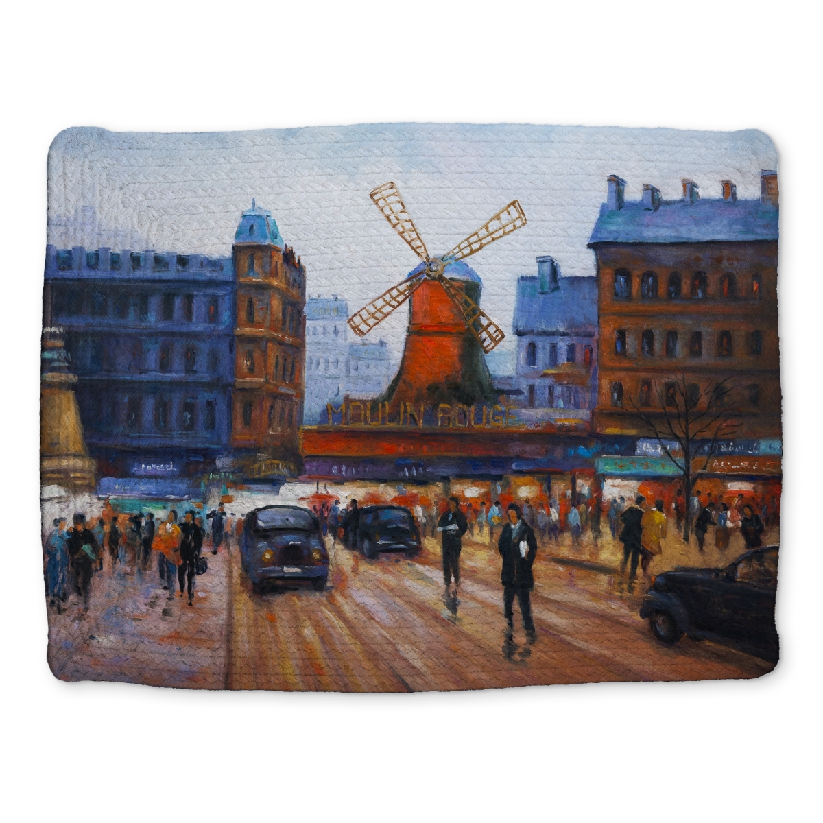 Picture of Begin Home Decor CBPM1418RKG45Y 14 x 18 in. Blue Bedroom Cities Braided Polyester Placemat - Home Decor