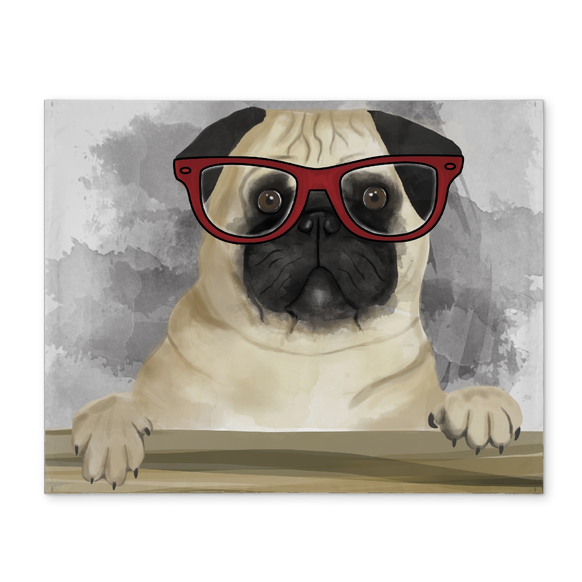 Picture of Begin Home Decor CPPM1418DX5KW9 14 x 18 in. Geek Carlin Illustrative Pets Placemat - Polyester Home Decor