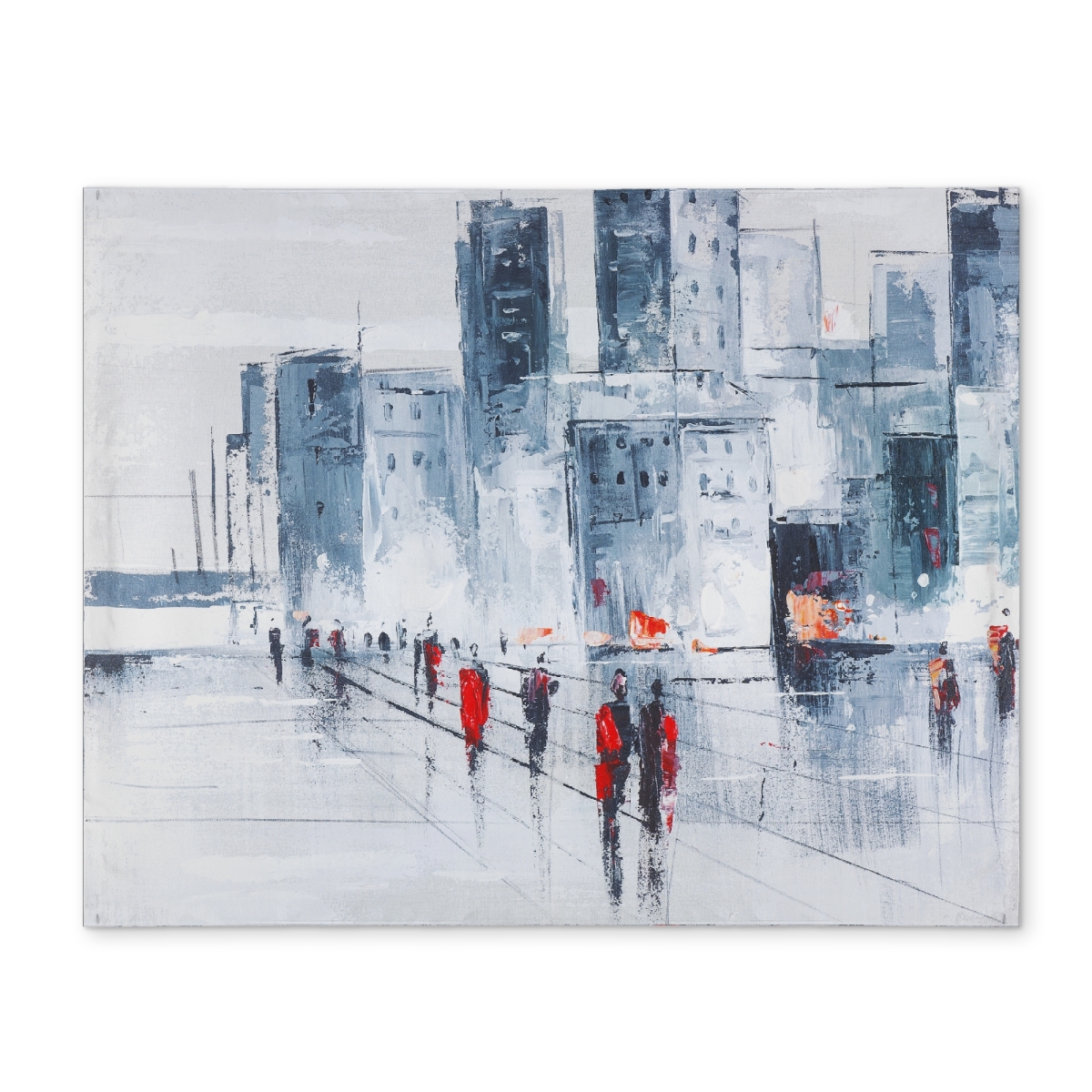 Picture of Begin Home Decor CPPM1418BNI7QQ 14 x 18 in. Walk in the City Polyester Placemat - Urban Home Decor Style