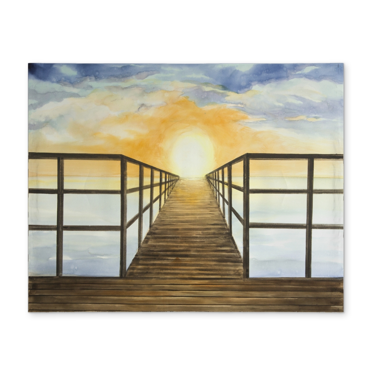 Picture of Begin Home Decor CPPM1418MED2LQ 14 x 18 in. Sunset in the Sea Exotic Polyester Placemat - Home Decor