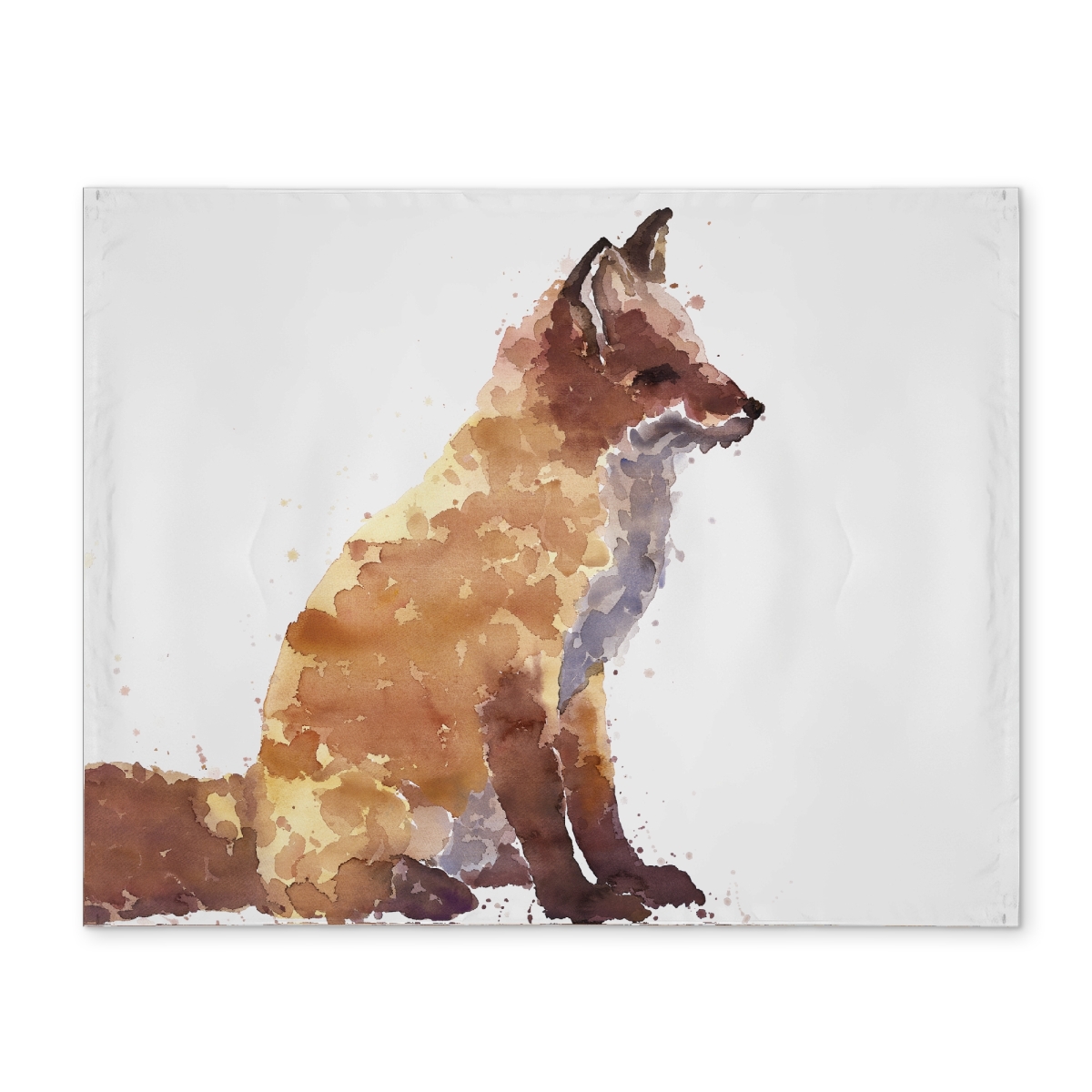 Picture of Begin Home Decor CPPM14183J3TM8 14 x 18 in. Red Fox Brown Wildlife Placemat - Polyester Home Decor