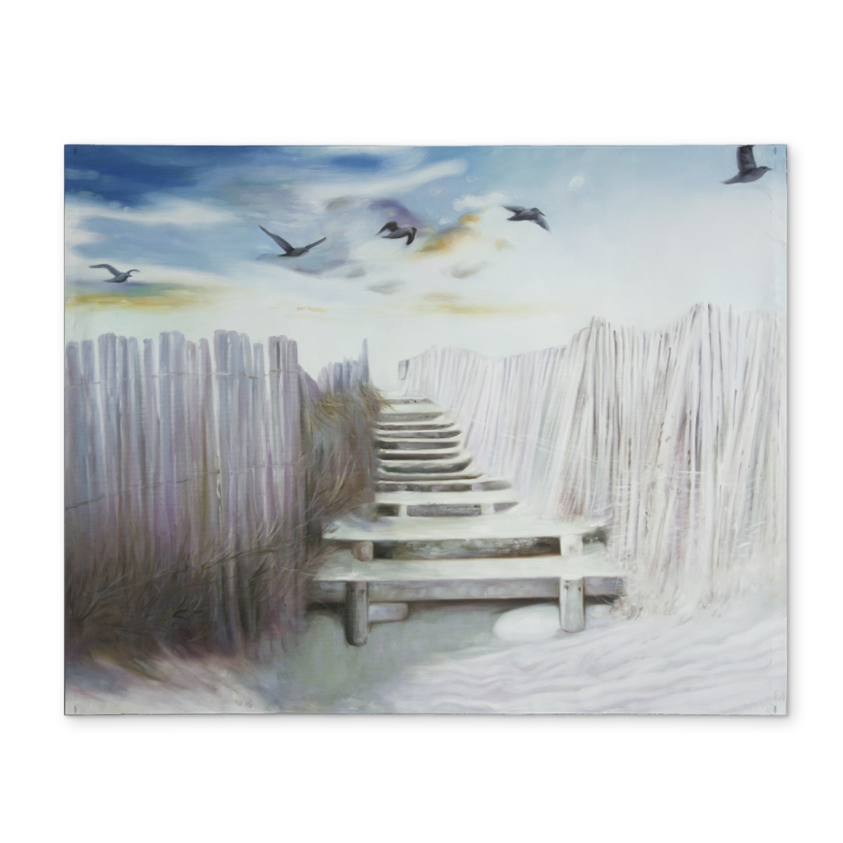 Picture of Begin Home Decor CPPM1418BGHFAT 14 x 18 in. Break at the Beach Marine Bird Coastal Polyester Placemat
