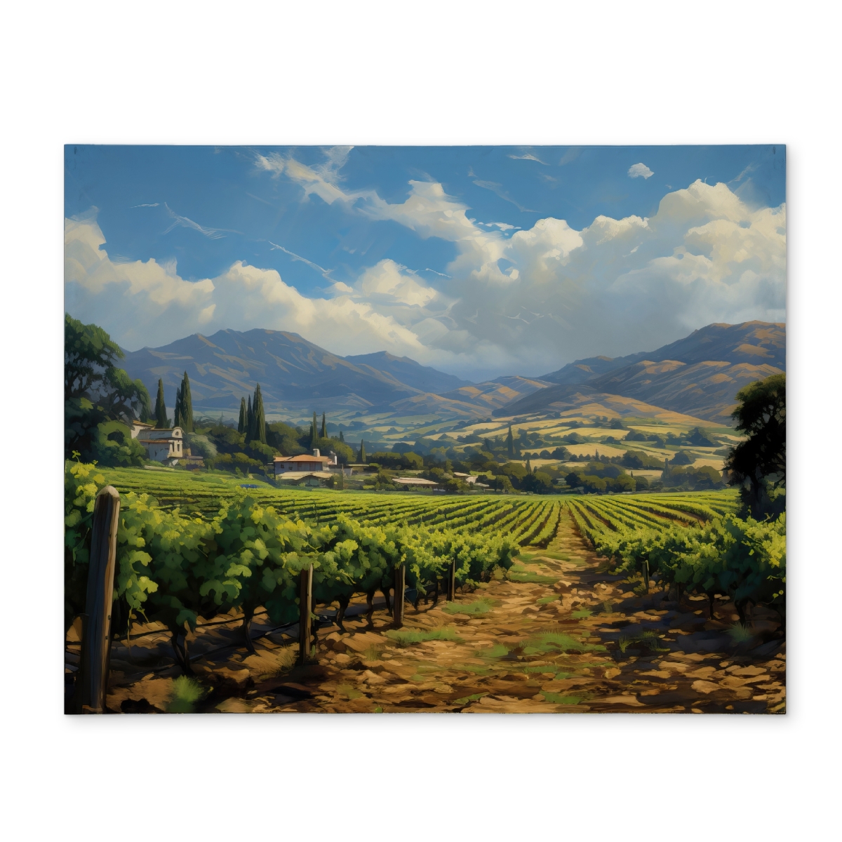 CPPM14185I9JHQ 14 x 18 in. Exotic Farm Contemporary Trees Polyester Placemat - Home Decor