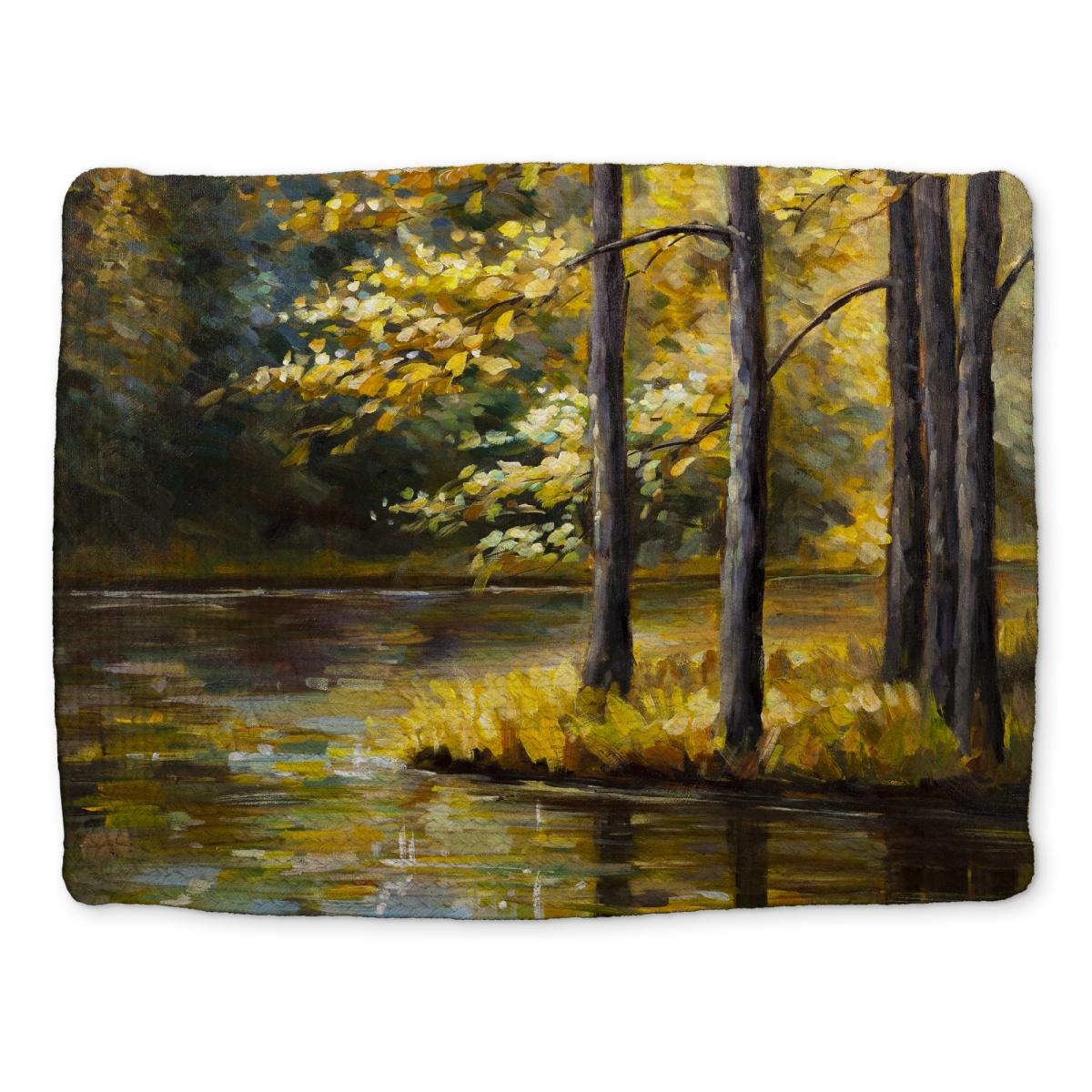 Picture of Begin Home Decor CBPM1418KF4NO6 14 x 18 in. Fall Landscape Polyester Placemat - Bedroom Trees Decor