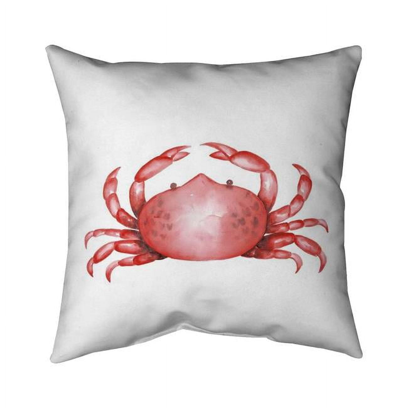 18 x 18 in. Crab-Double Sided Print Indoor Pillow