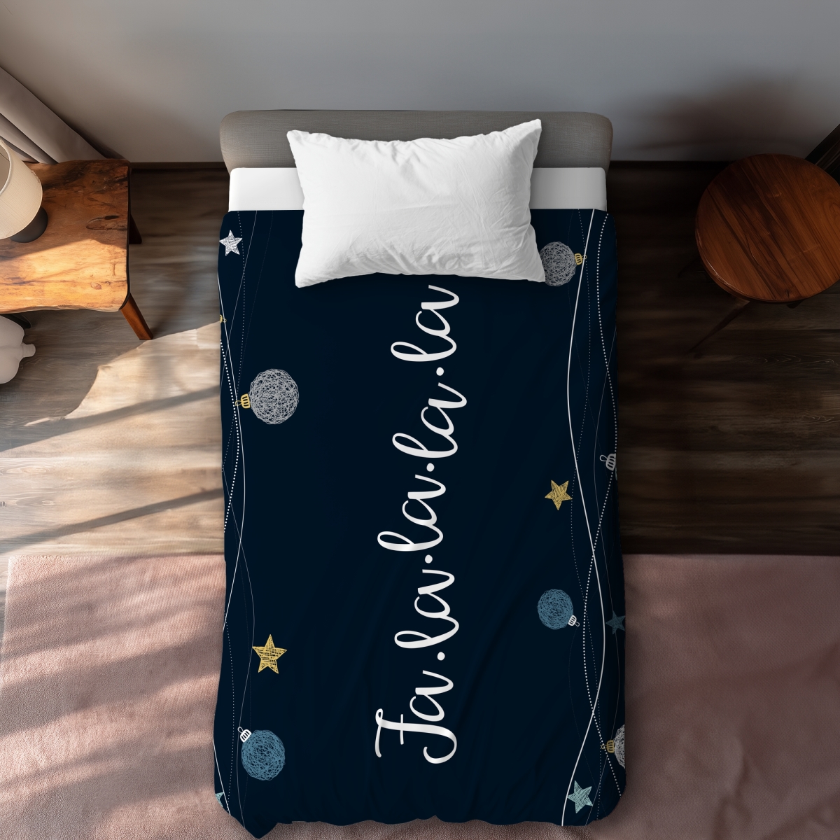 C1DCTXLW3OTZ9M Fa-La-La-La-La Song Pattern Kitchen Twin Size Extra Long Duvet Cover - Home Decor