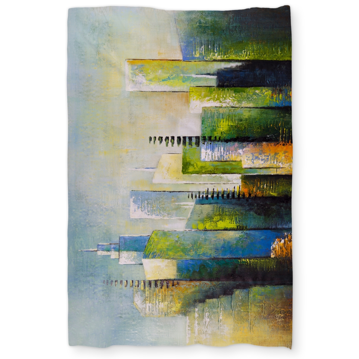 C1DCTXLWDCCYVB Abstract Skyscraper Contemporary Building Twin Size Extra Long Duvet Cover - Home Decor