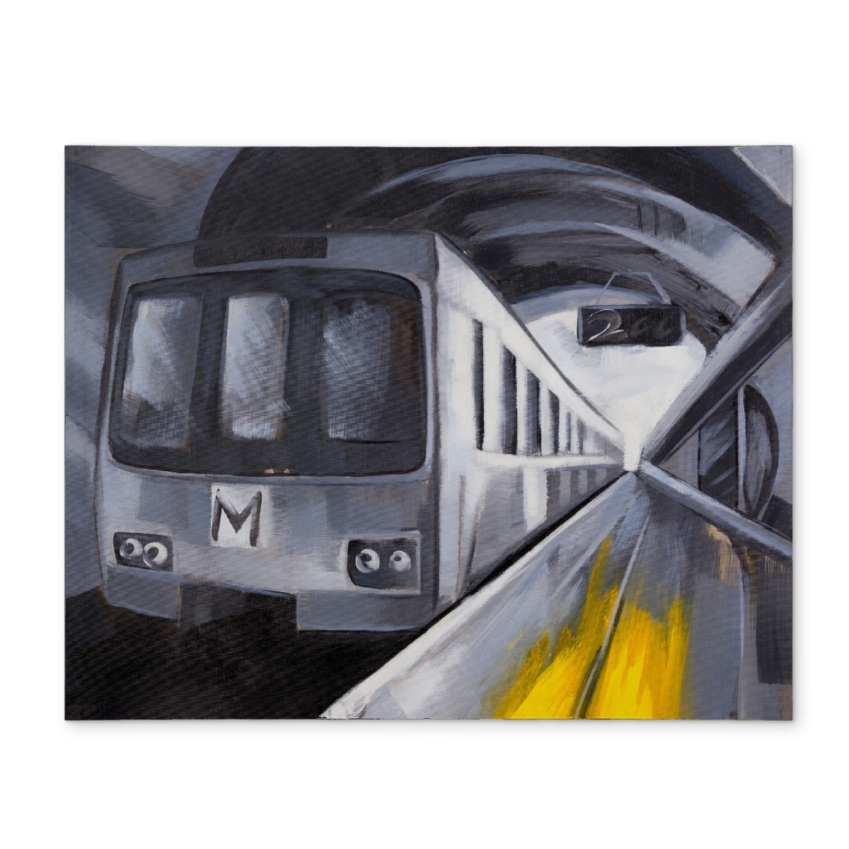 Picture of Begin Home Decor CPPM1418G9EXZ5 14 x 18 in. Subway Train Polyester Placemat - Modern Home Decor Dining