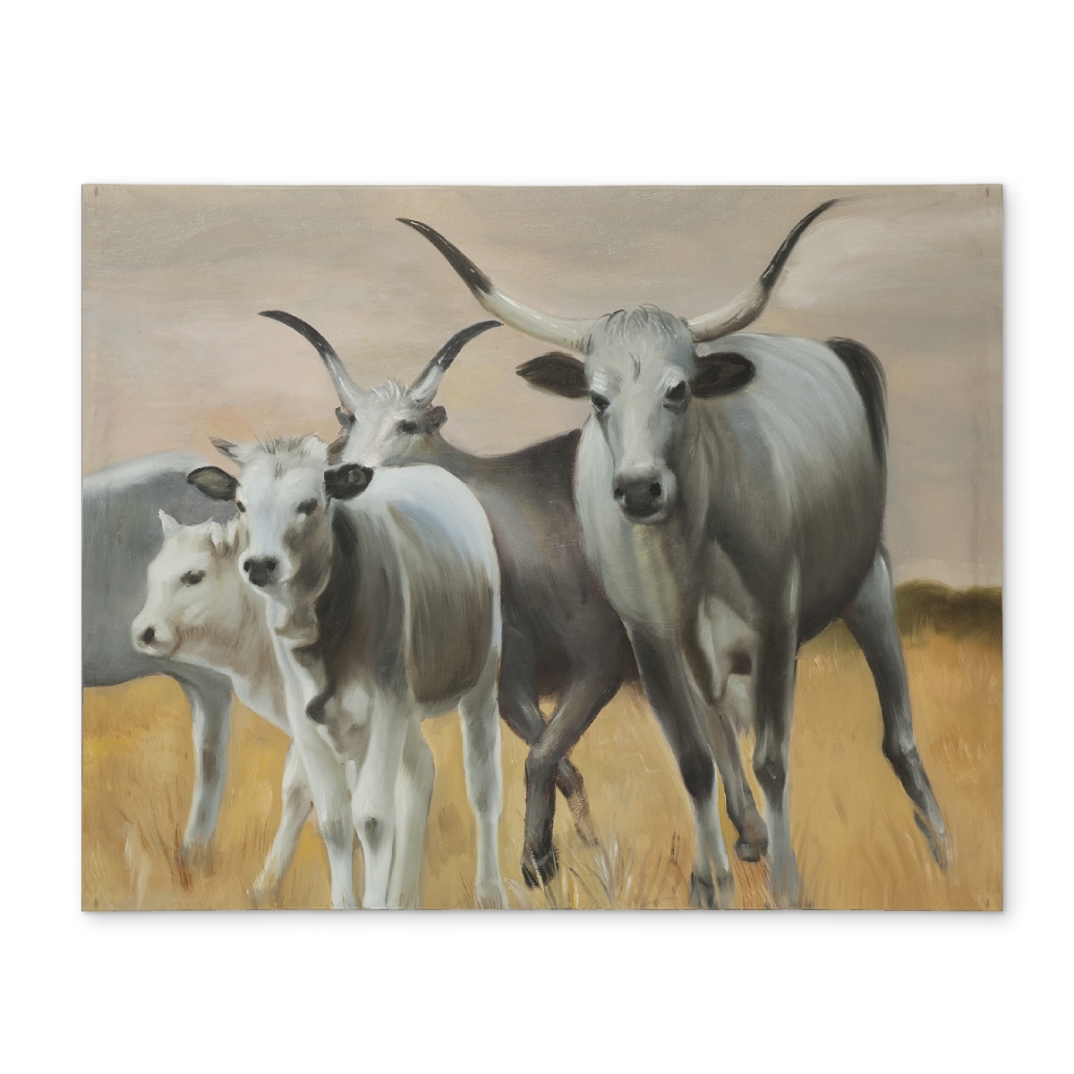 Picture of Begin Home Decor CPPM1418K4CFZF 14 x 18 in. Rustic Nguni Breeding Animals Placemat - Home Decor Accessory