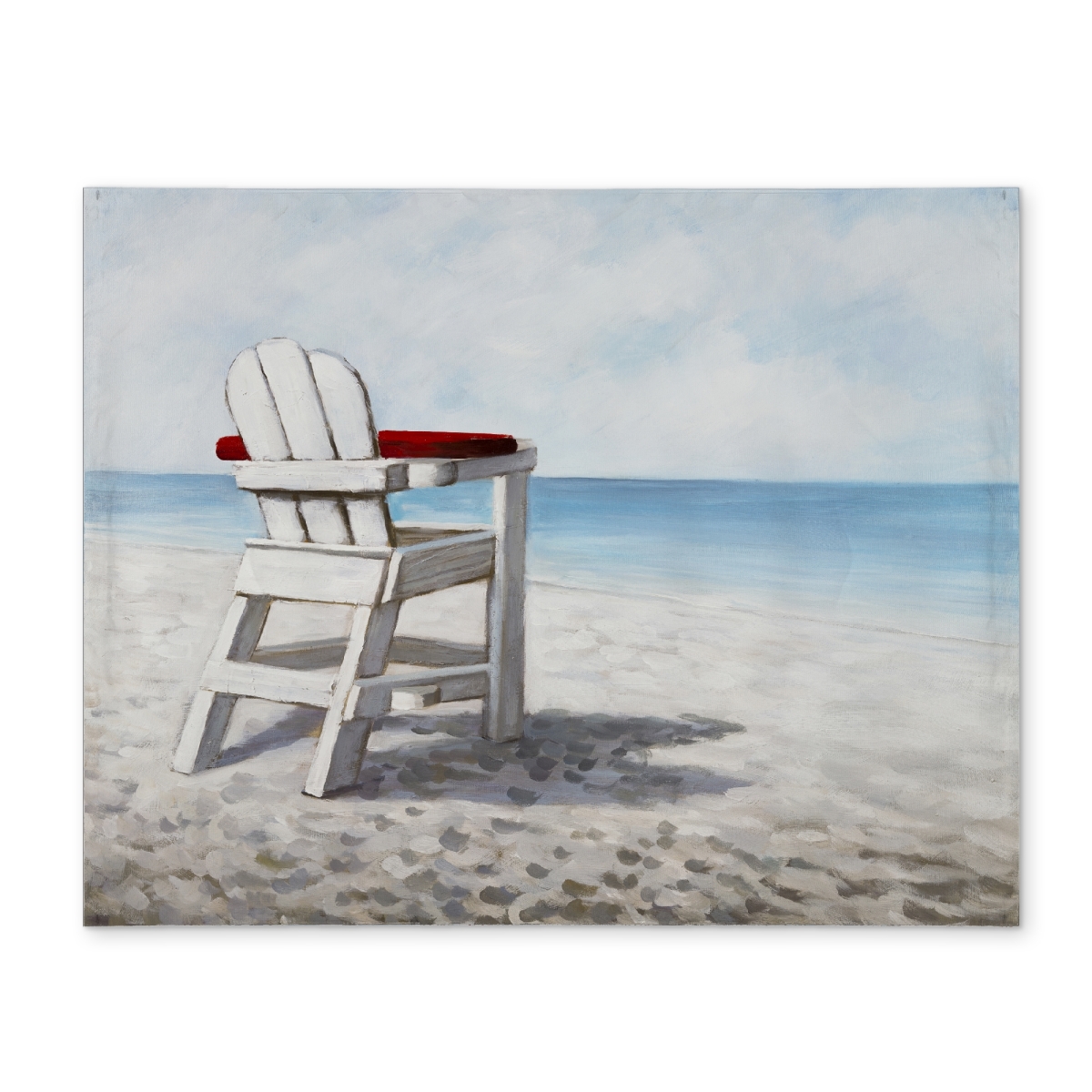 Picture of Begin Home Decor CPPM1418FD1QK2 14 x 18 in. White Beach Chair Placemat - Contemporary Bedroom Decor