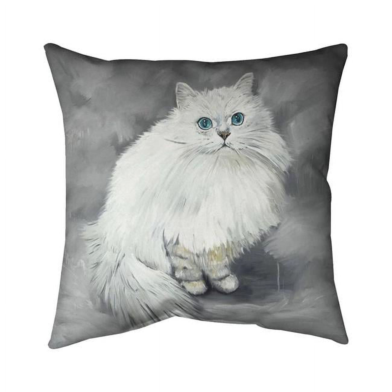 18 x 18 in. Chinchilla Persian Cat-Double Sided Print Indoor Pillow