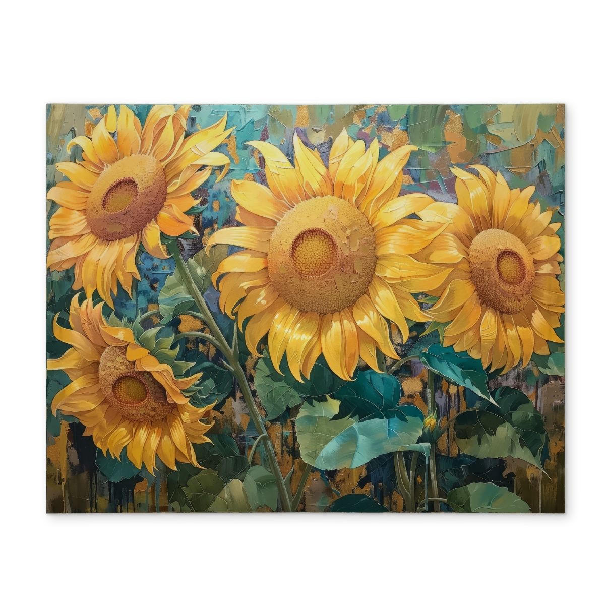 Picture of Begin Home Decor CPPM1418E7UPF2 14 x 18 in. Look at the Sun Blue Polyester Placemat - Home Decor Essential