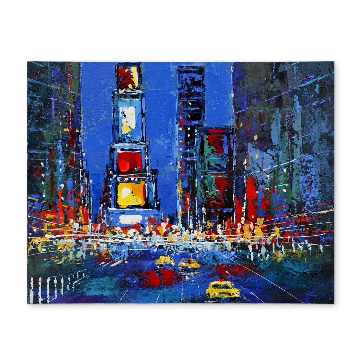 Picture of Begin Home Decor CPPM1418M95DUB 14 x 18 in. Times Square Illuminated Polyester Placemat - Modern Home Decor