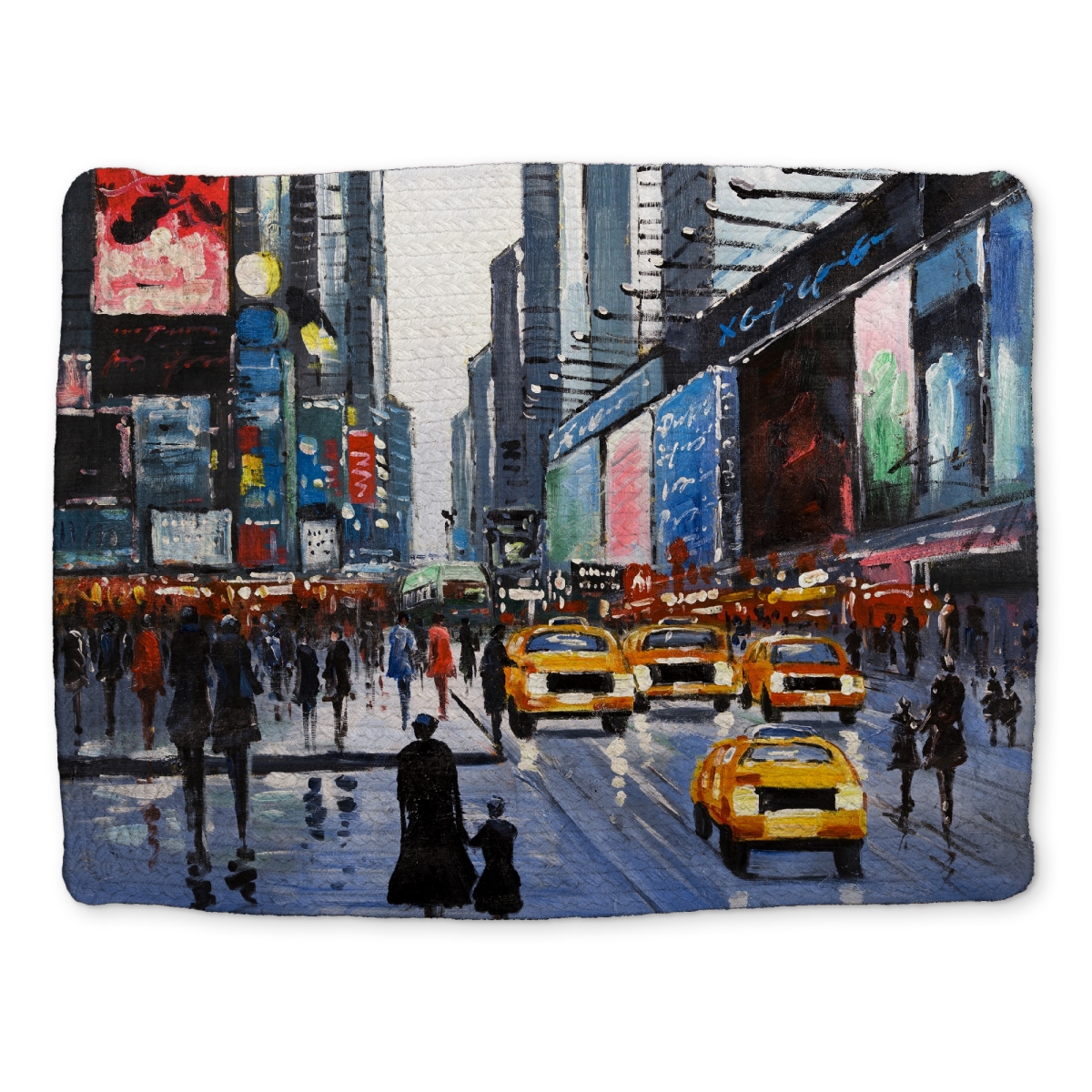 Picture of Begin Home Decor CBPM1418V9QH0Q 14 x 18 in. Contemporary Blue Braided Polyester Placemat - Peak Hour Decor