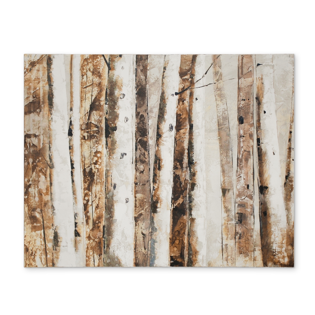 Picture of Begin Home Decor CPPM1418VE7ACJ 14 x 18 in. Modern Brown Polyester Placemat - Abstract Forest Trees Decor