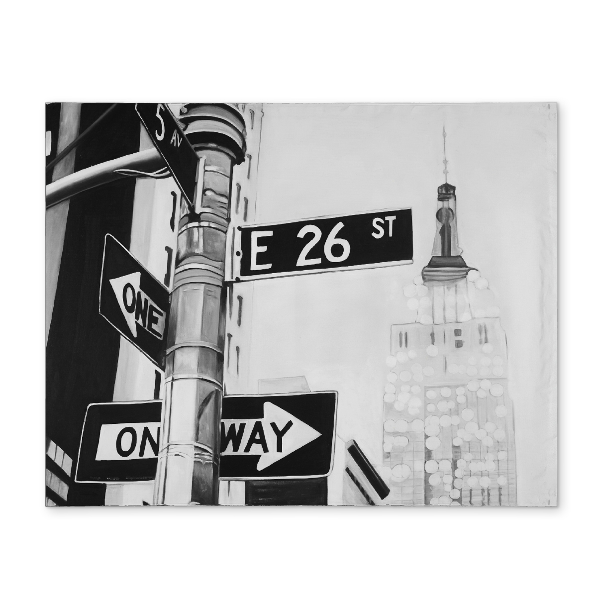 Picture of Begin Home Decor CPPM1418HZ2MWX 14 x 18 in. York City Street Signs Polyester Placemat - Home Decor