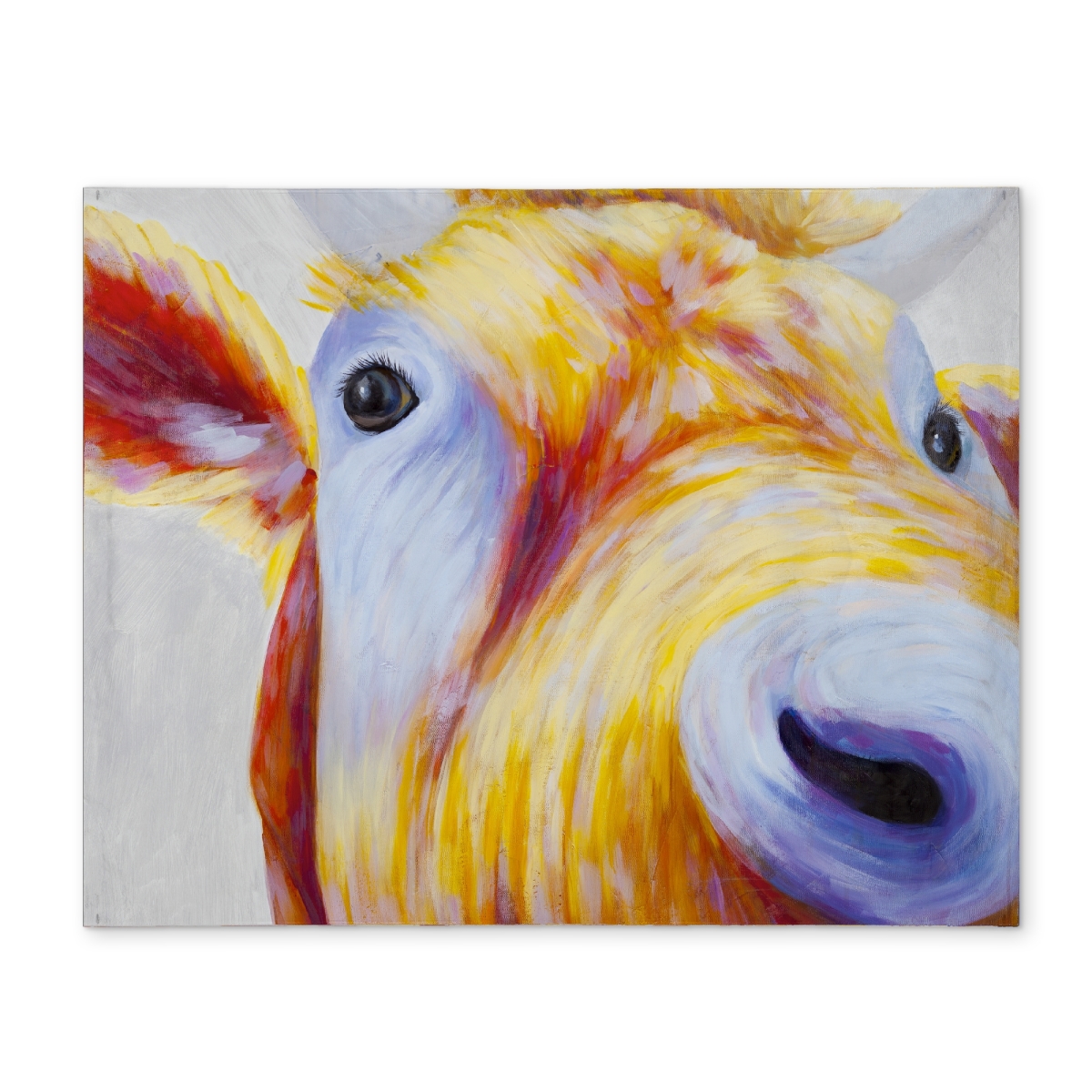 Picture of Begin Home Decor CPPM1418L01A1X 14 x 18 in. Blue Bedroom Farm Animals Placemat - Colorful Country Cow Decor