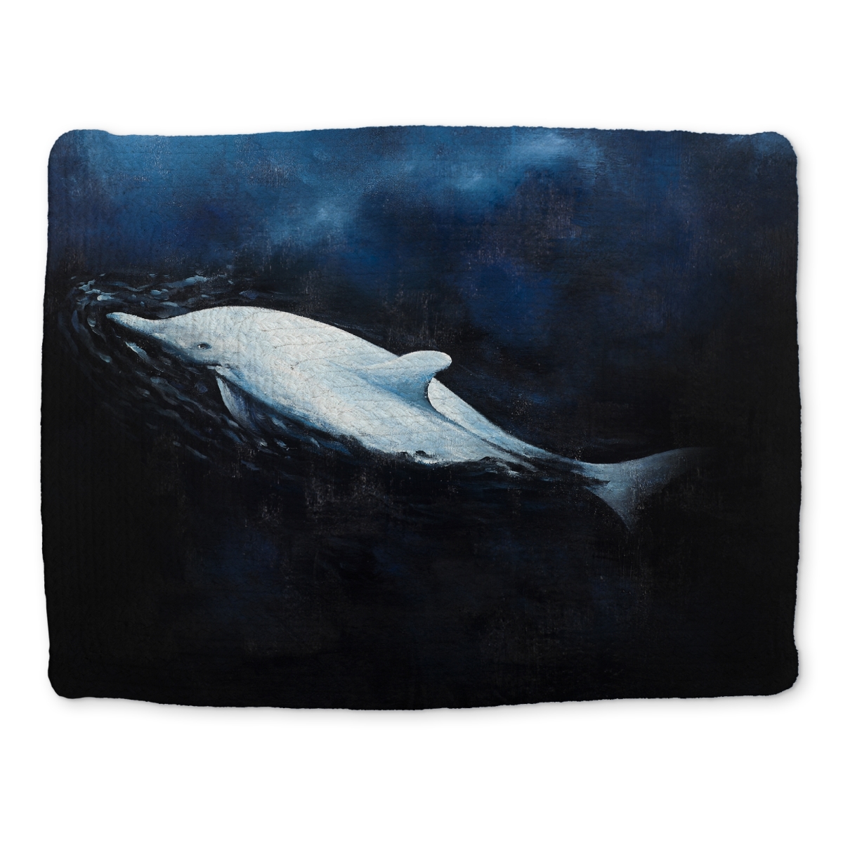 Picture of Begin Home Decor CBPM1418GCJVAE 14 x 18 in. Swimming Dolphin Blue Aquatic Braided Polyester Placemat