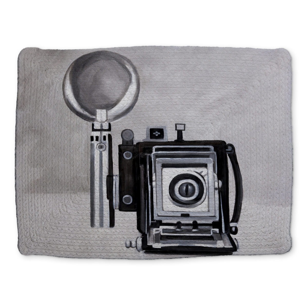 Picture of Begin Home Decor CBPM1418TUP91K 14 x 18 in. Antique Camera Vintage Braided Polyester Placemat - Home Decor