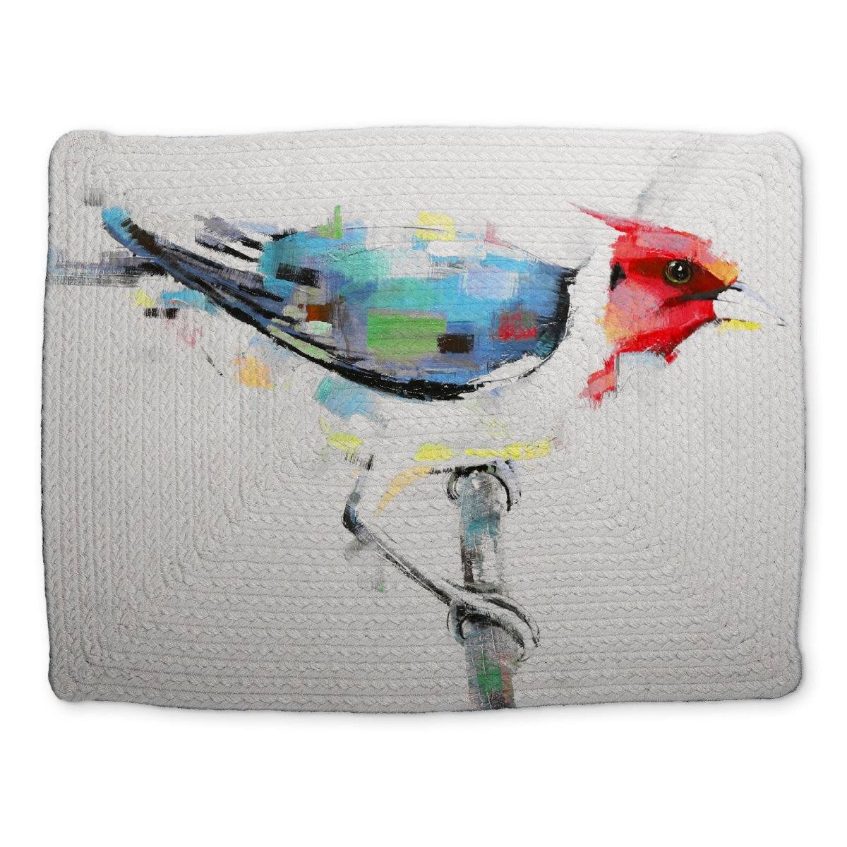 Picture of Begin Home Decor CBPM1418U7F2C3 14 x 18 in. Colorful Woodpecker Bird Placemat - Animal Decor for Bedroom