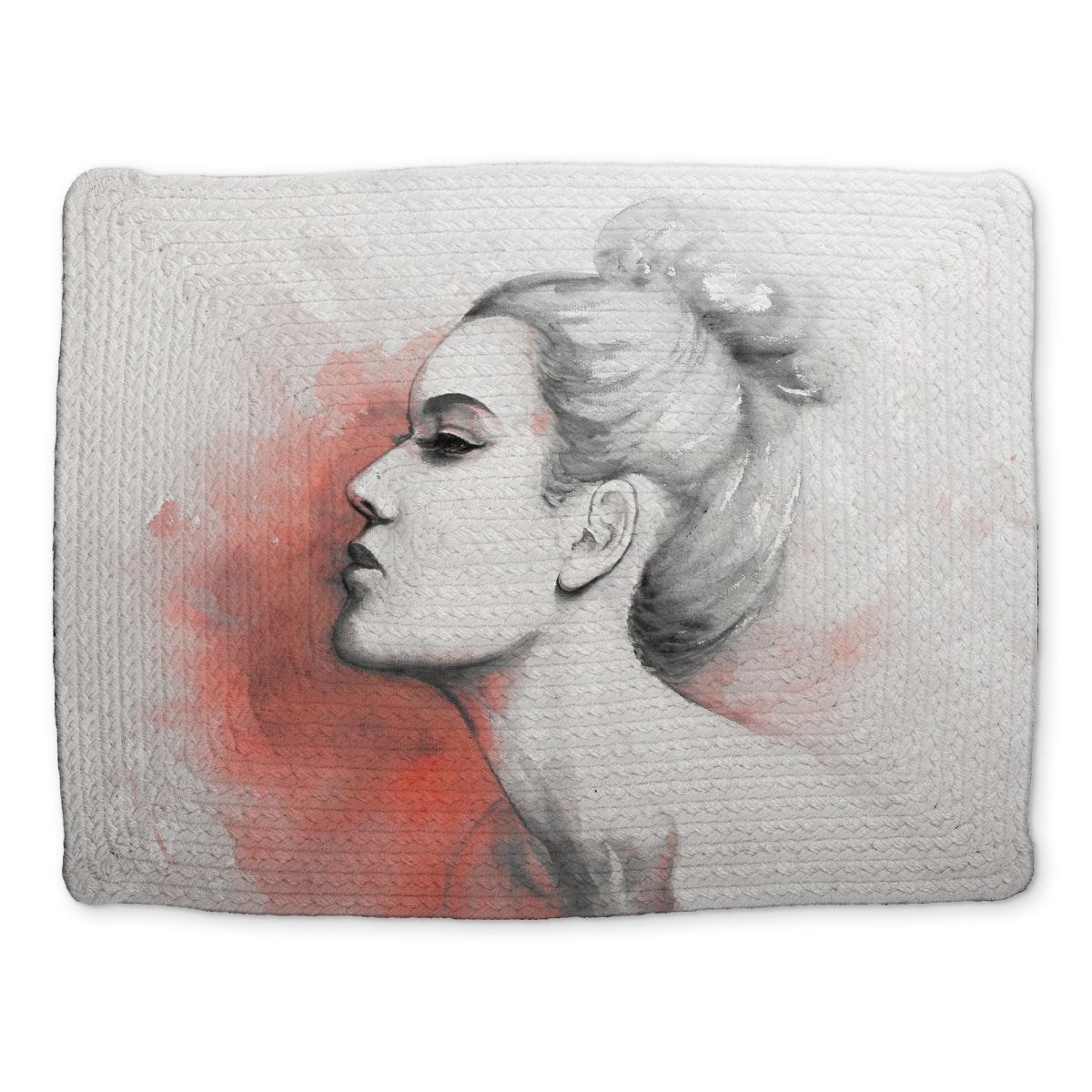 Picture of Begin Home Decor CBPM14186BA7L5 14 x 18 in. Deliberation Braided Polyester Placemat - Illustrative Decor