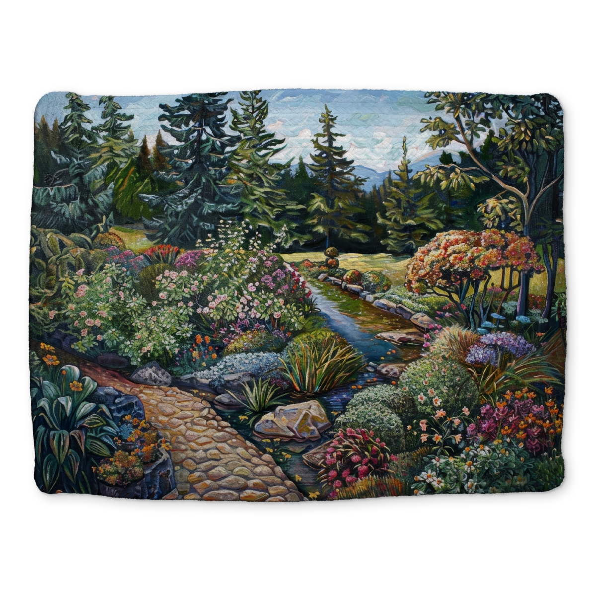 Picture of Begin Home Decor CBPM1418PKUL2S 14 x 18 in. Blue Braided Polyester Placemat - Garden Home Decor Essential